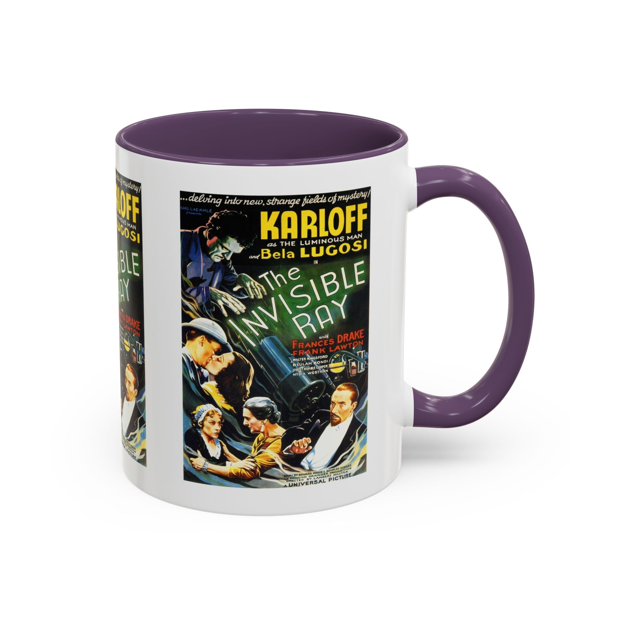 Cult Classic Movie Poster Art Accent Coffee Mug (11, 15oz) - Invisible Ray 1936 - POPvault