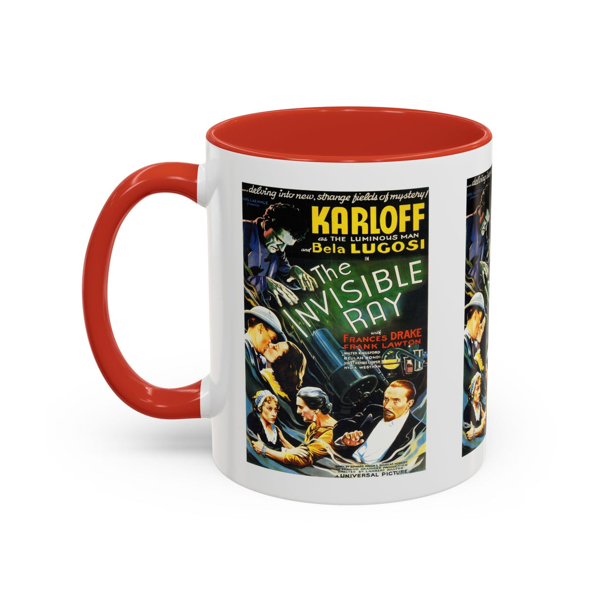 Cult Classic Movie Poster Art Accent Coffee Mug (11, 15oz) - Invisible Ray 1936 - Mug