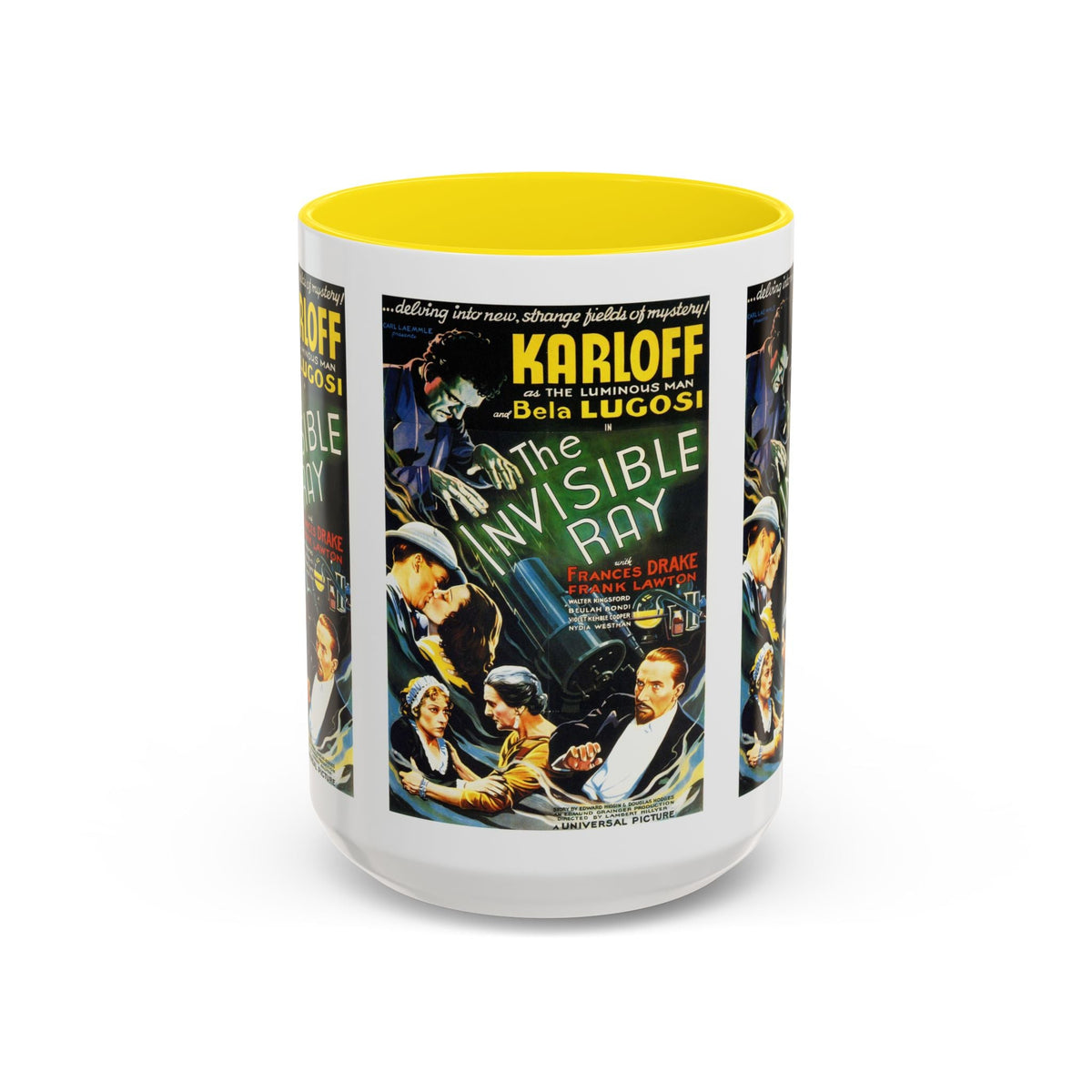 Cult Classic Movie Poster Art Accent Coffee Mug (11, 15oz) - Invisible Ray 1936 - Mug