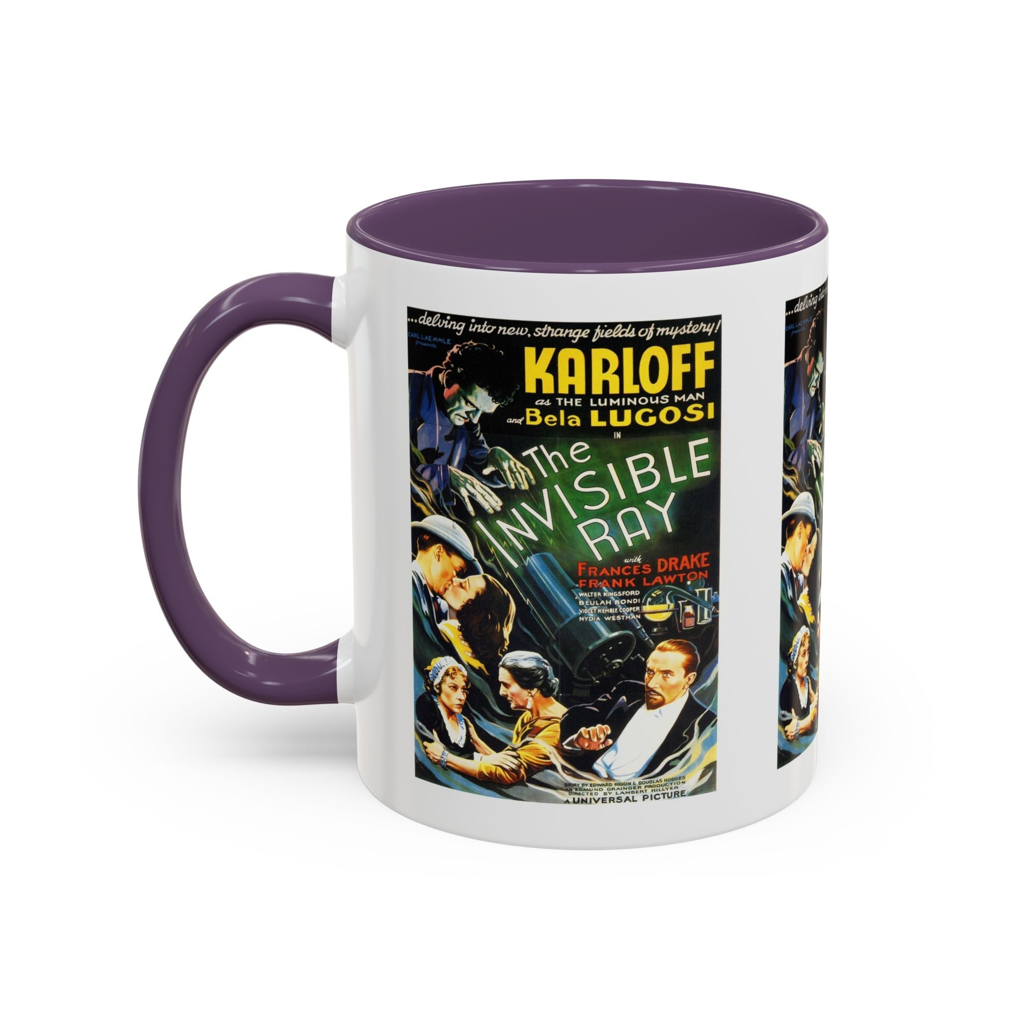Cult Classic Movie Poster Art Accent Coffee Mug (11, 15oz) - Invisible Ray 1936 - POPvault