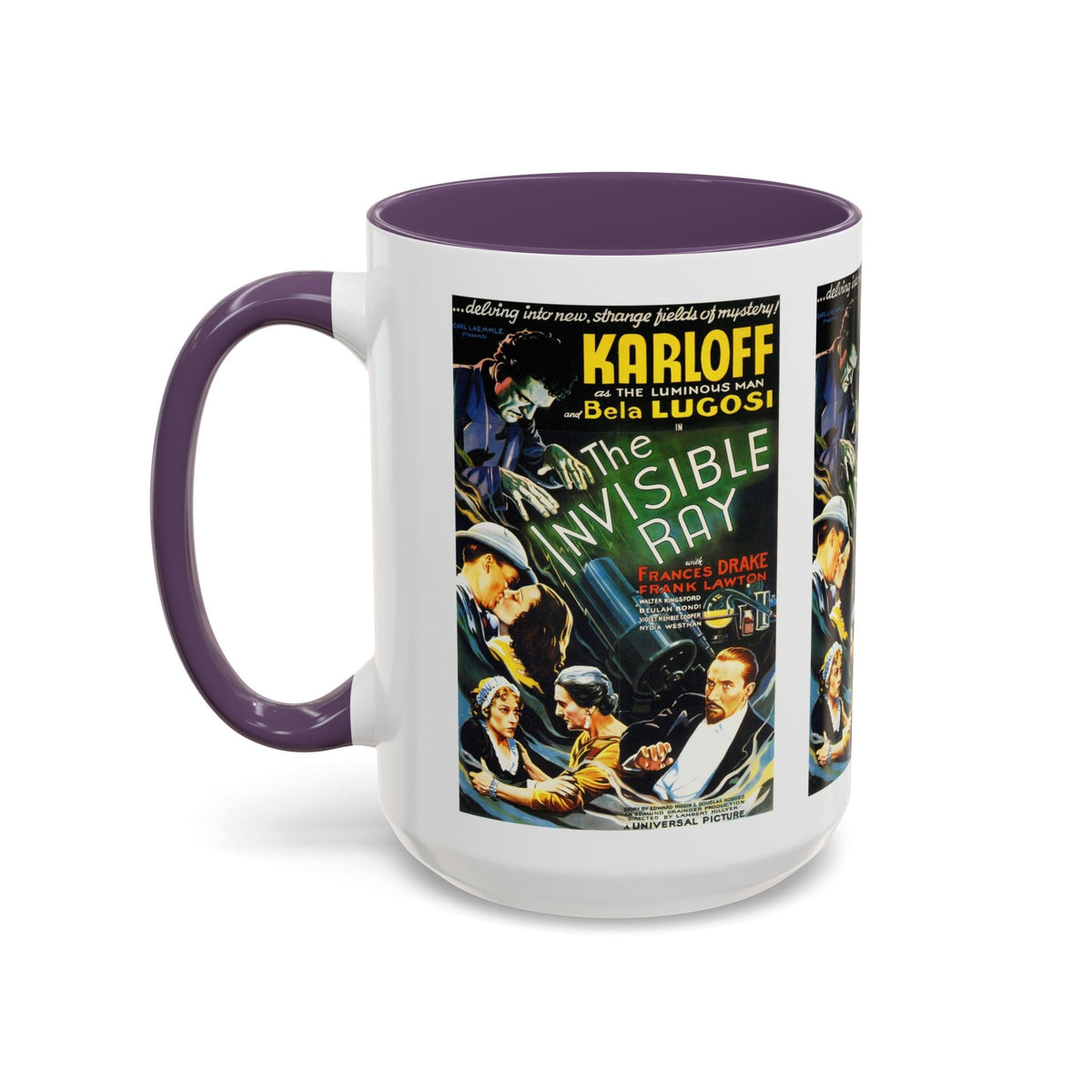 Cult Classic Movie Poster Art Accent Coffee Mug (11, 15oz) - Invisible Ray 1936 - Mug