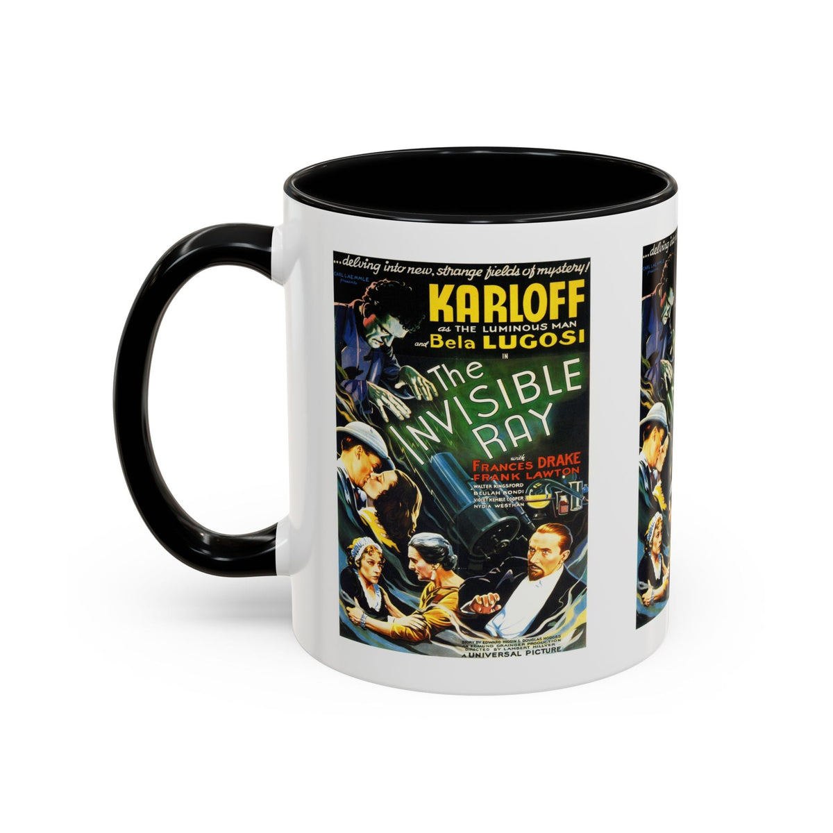 Cult Classic Movie Poster Art Accent Coffee Mug (11, 15oz) - Invisible Ray 1936 - Mug
