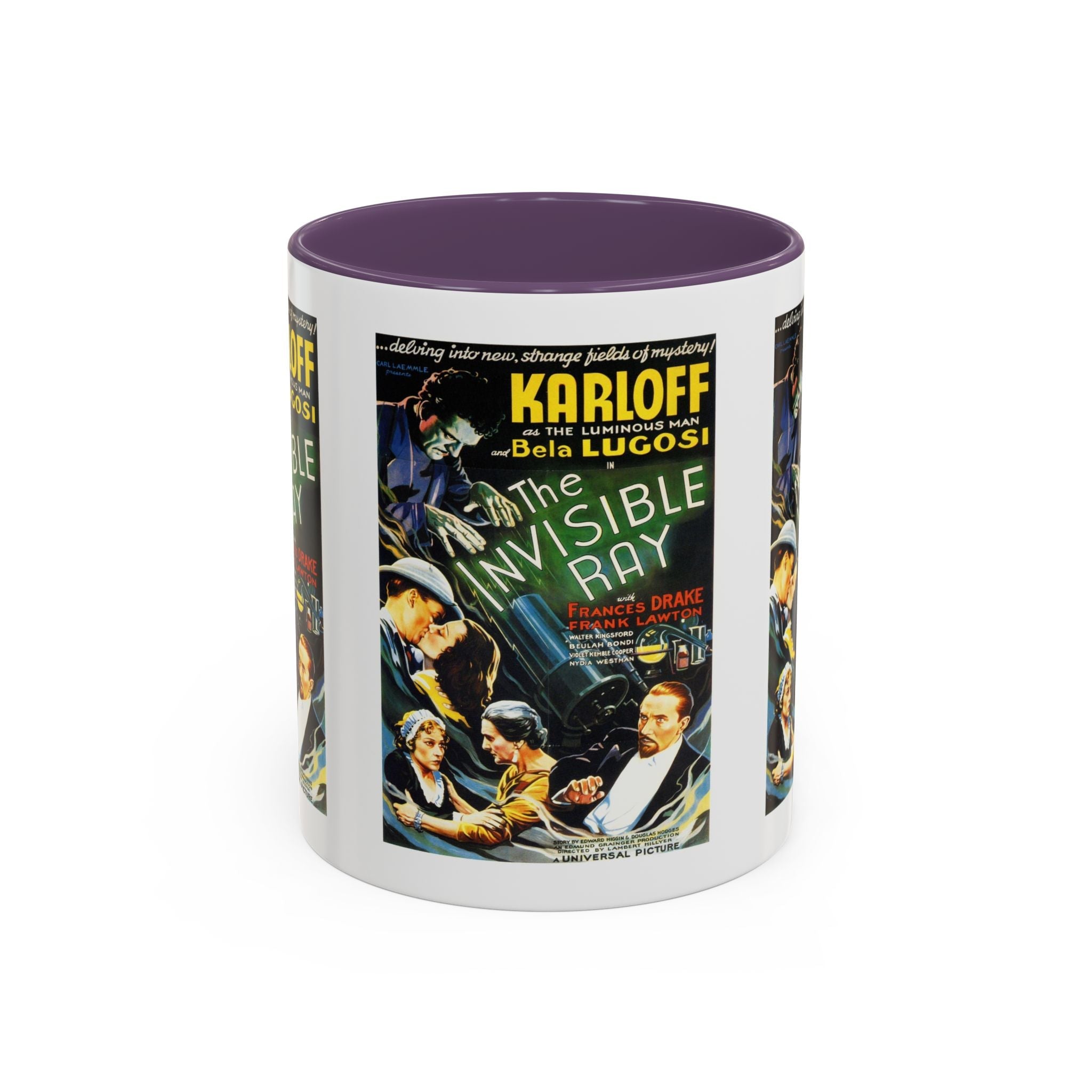 Cult Classic Movie Poster Art Accent Coffee Mug (11, 15oz) - Invisible Ray 1936 - POPvault