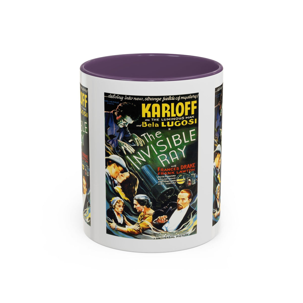 Cult Classic Movie Poster Art Accent Coffee Mug (11, 15oz) - Invisible Ray 1936 - Mug