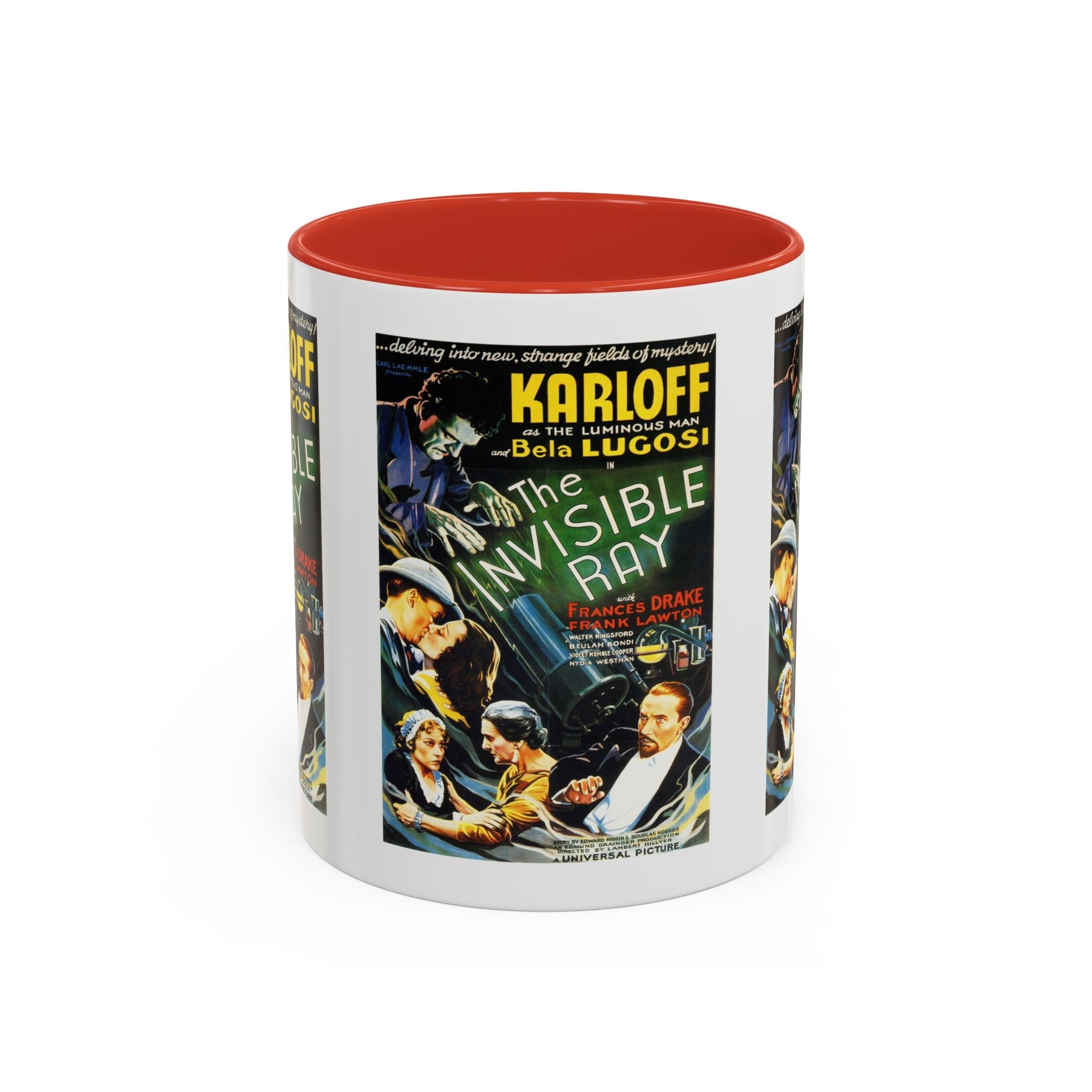 Cult Classic Movie Poster Art Accent Coffee Mug (11, 15oz) - Invisible Ray 1936 - POPvault