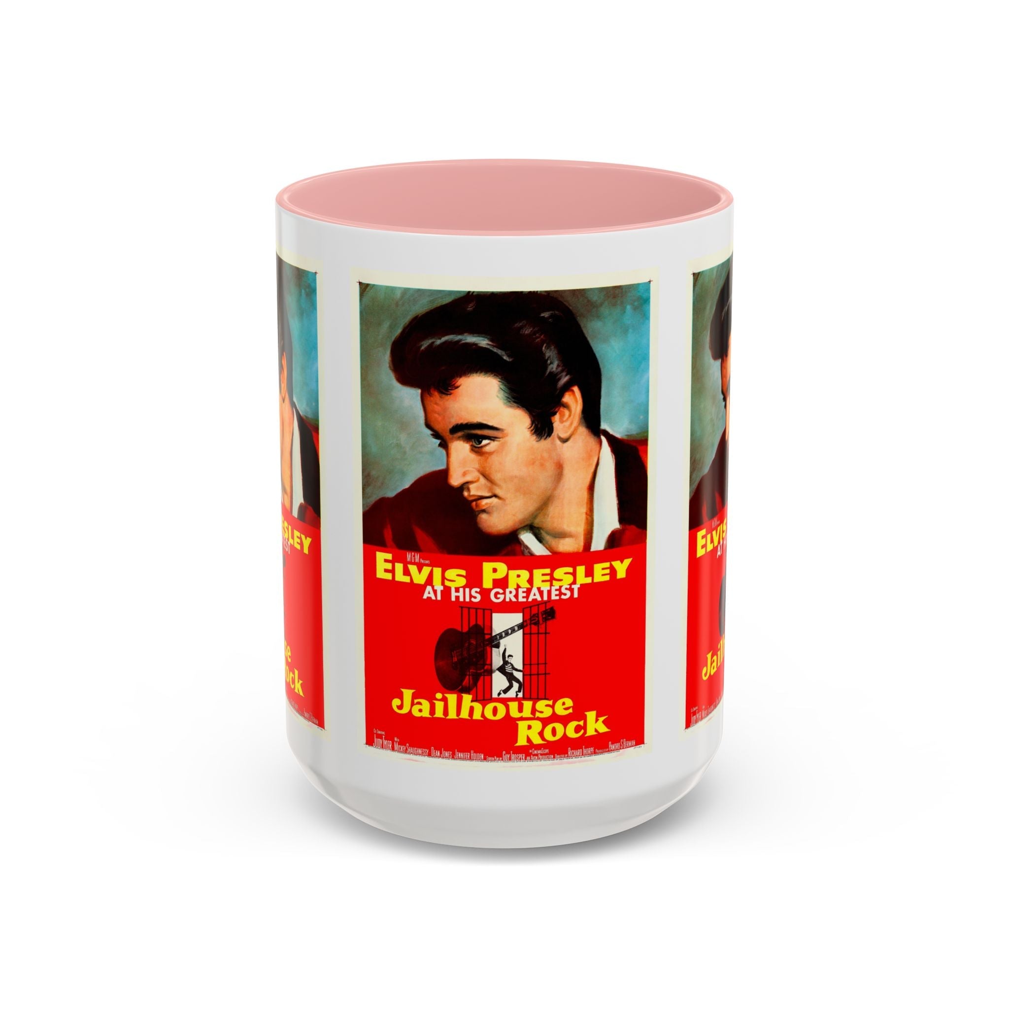 Cult Classic Movie Poster Art Accent Coffee Mug (11, 15oz) - Jailhouse Rock 1957 - POPvault
