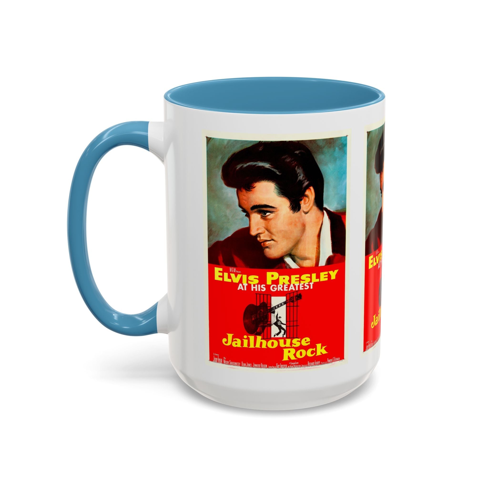 Cult Classic Movie Poster Art Accent Coffee Mug (11, 15oz) - Jailhouse Rock 1957 - POPvault