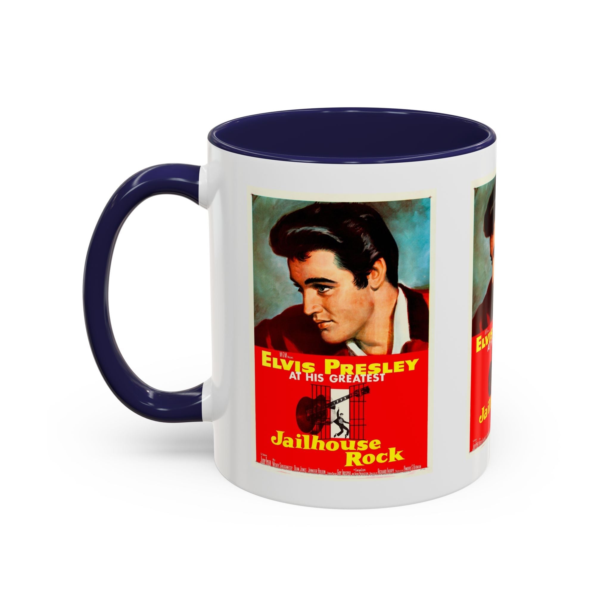 Cult Classic Movie Poster Art Accent Coffee Mug (11, 15oz) - Jailhouse Rock 1957 - POPvault