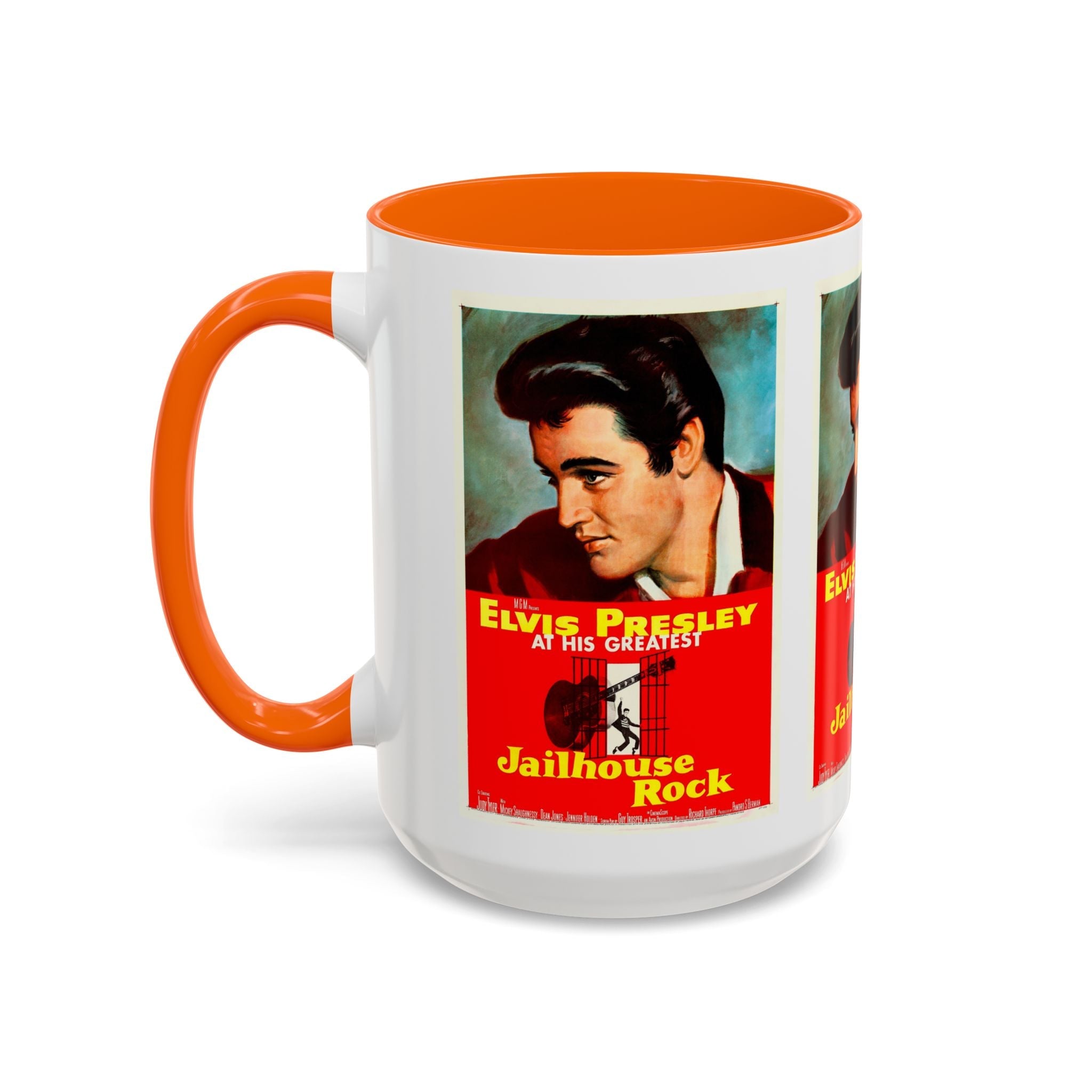 Cult Classic Movie Poster Art Accent Coffee Mug (11, 15oz) - Jailhouse Rock 1957 - POPvault