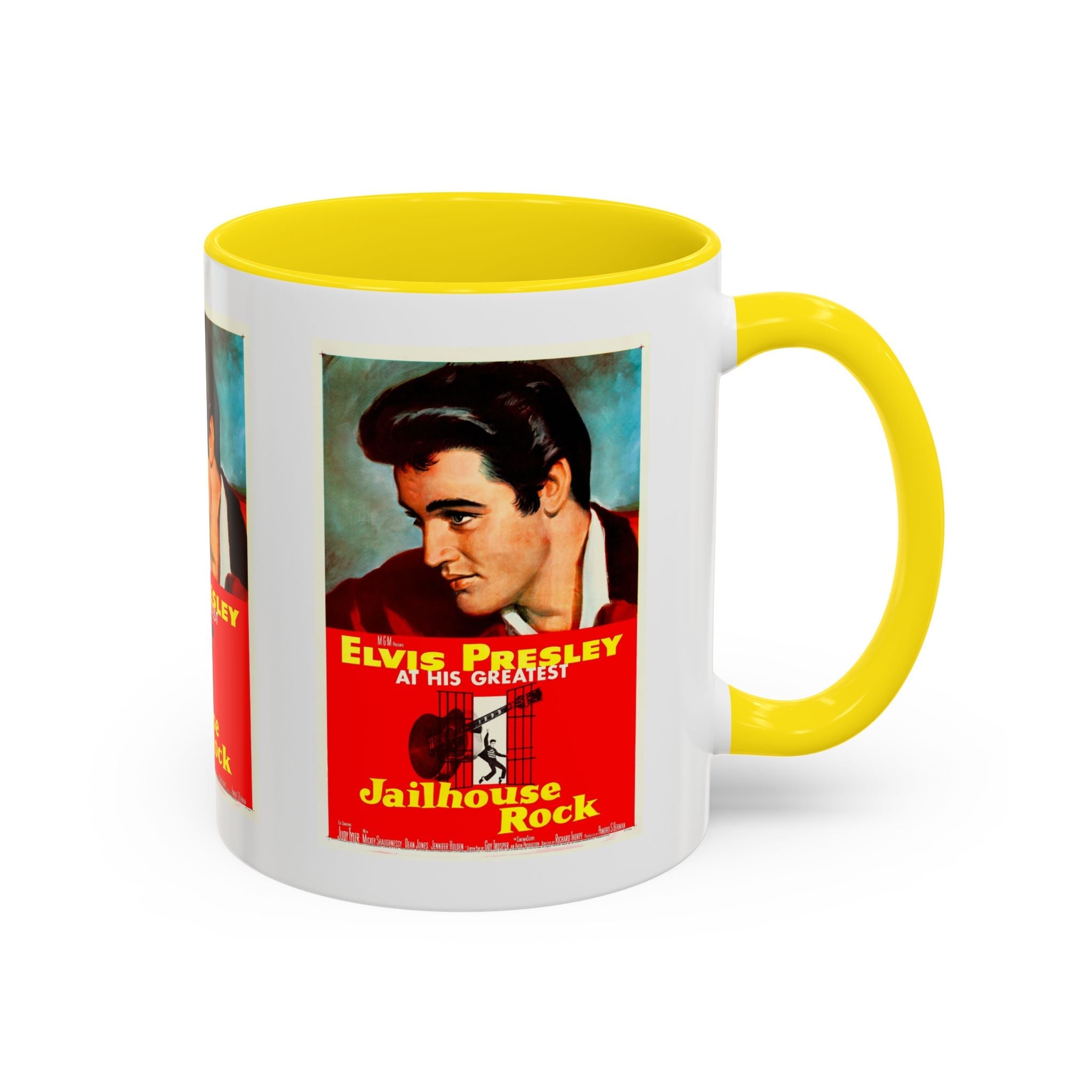 Cult Classic Movie Poster Art Accent Coffee Mug (11, 15oz) - Jailhouse Rock 1957 - POPvault