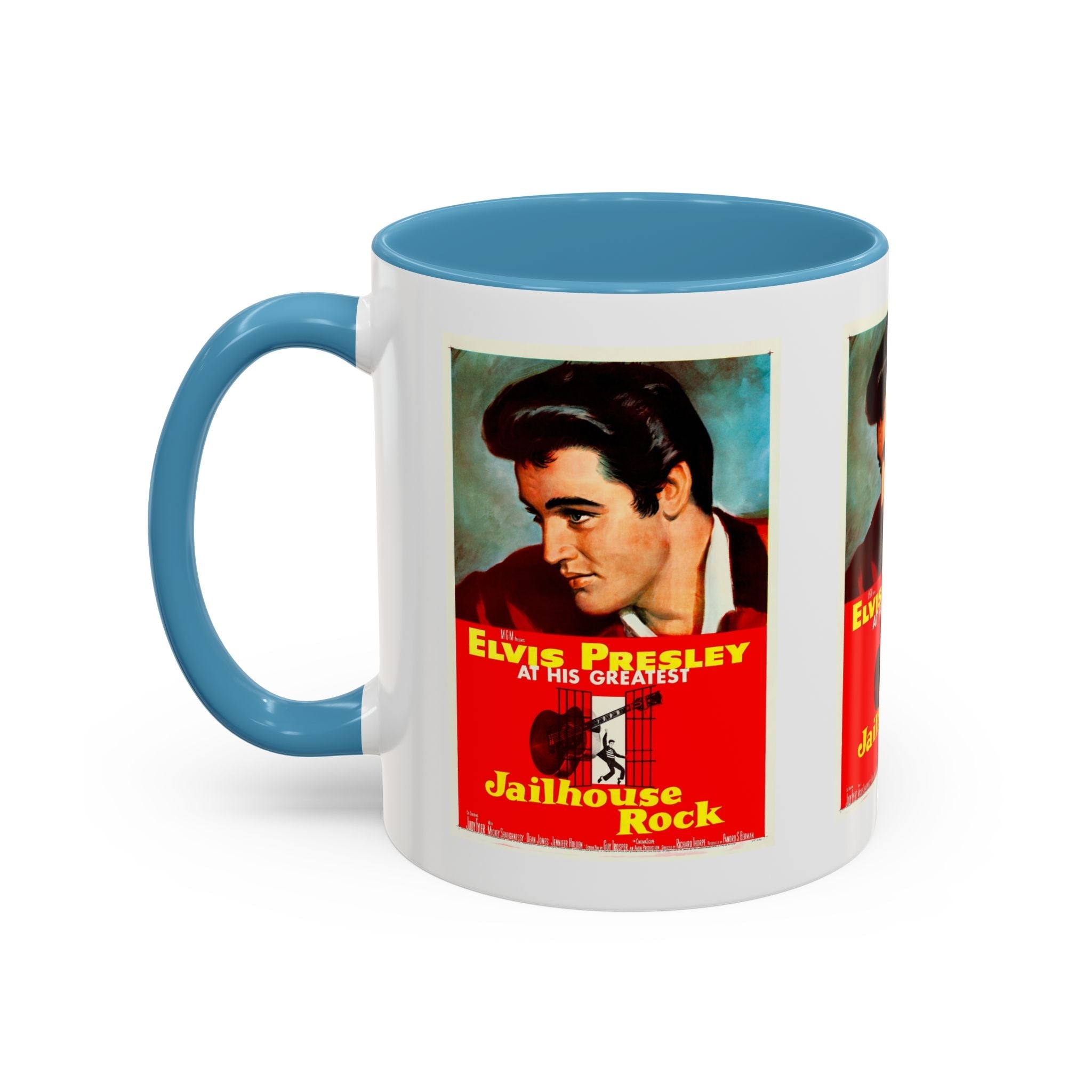 Cult Classic Movie Poster Art Accent Coffee Mug (11, 15oz) - Jailhouse Rock 1957 - POPvault