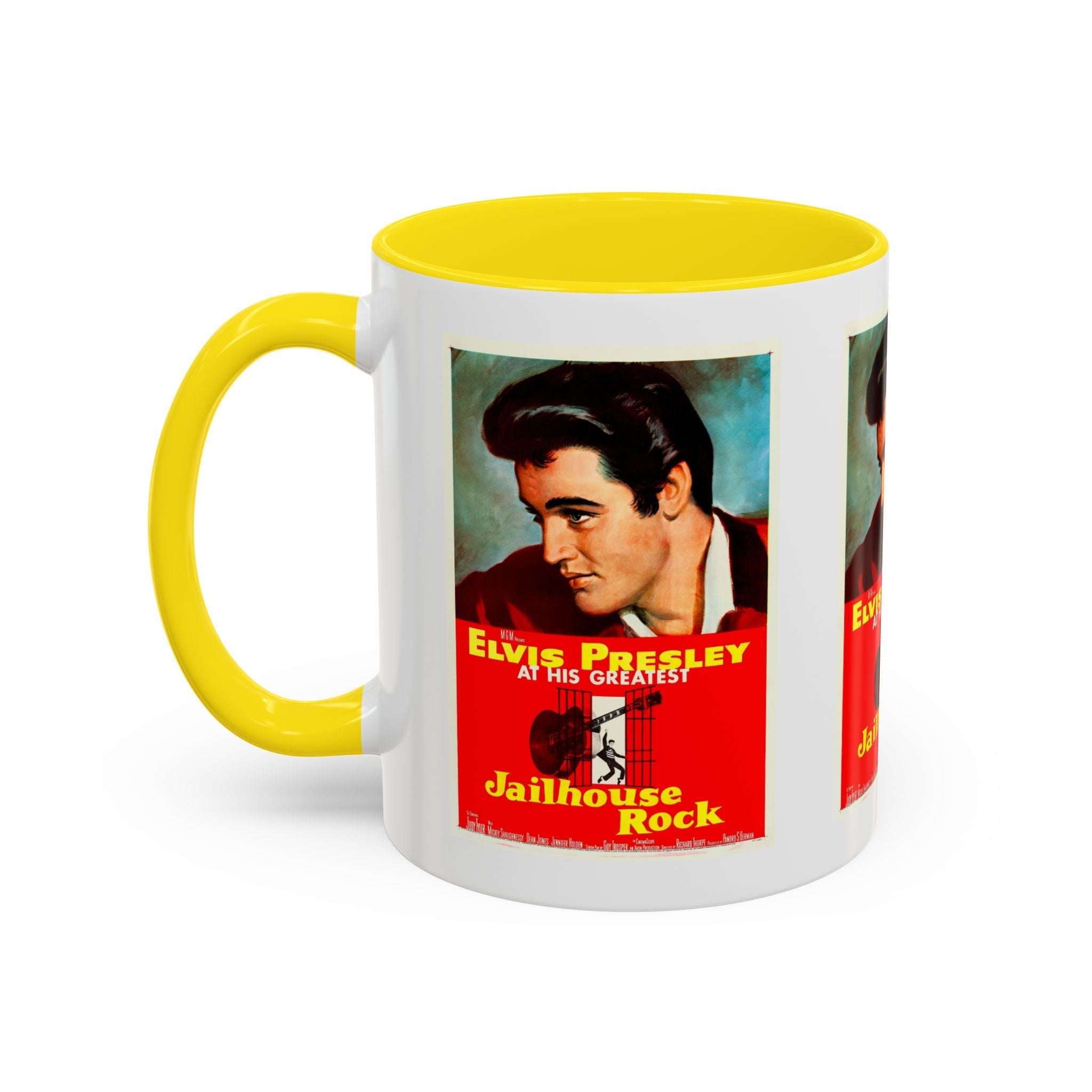 Cult Classic Movie Poster Art Accent Coffee Mug (11, 15oz) - Jailhouse Rock 1957 - POPvault