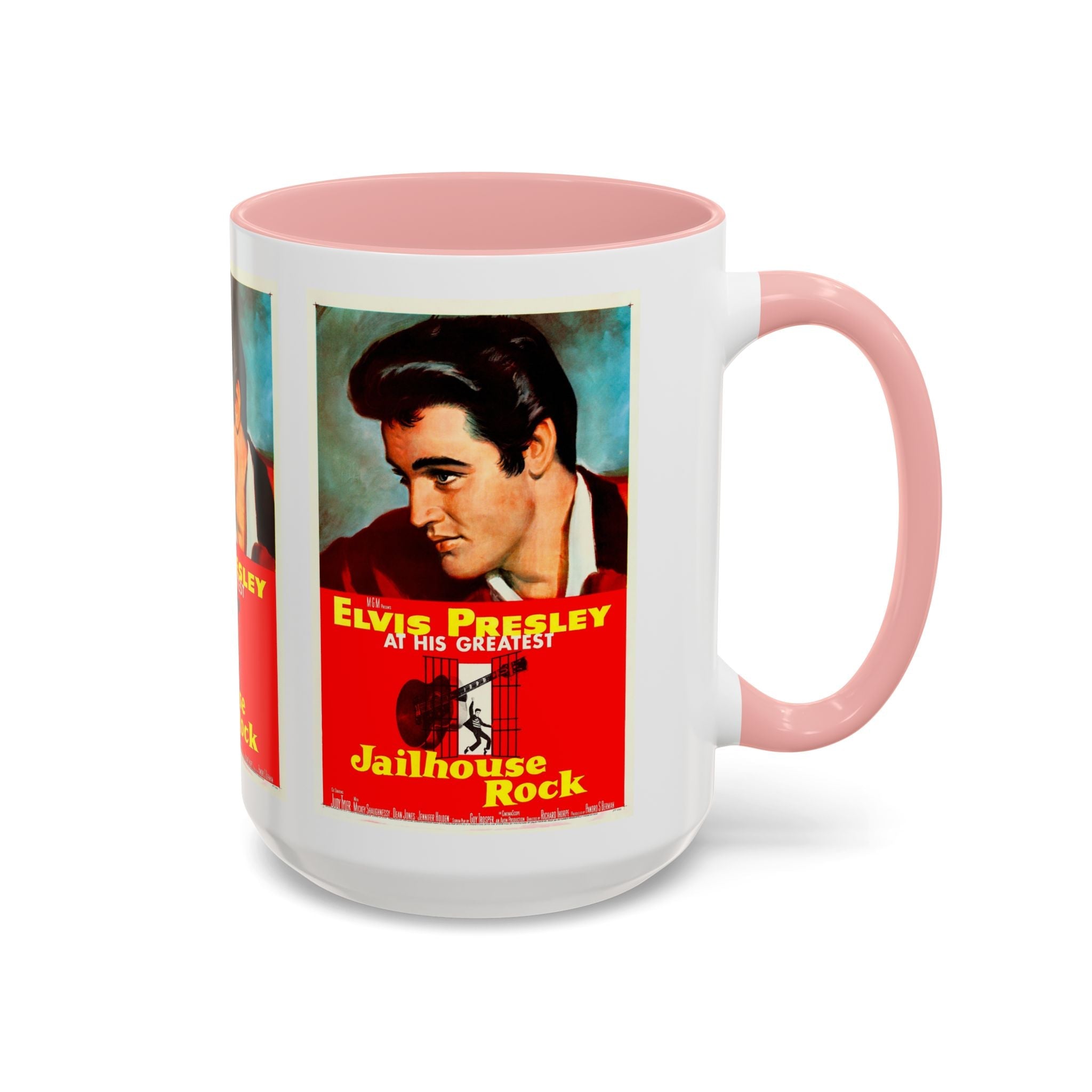 Cult Classic Movie Poster Art Accent Coffee Mug (11, 15oz) - Jailhouse Rock 1957 - POPvault