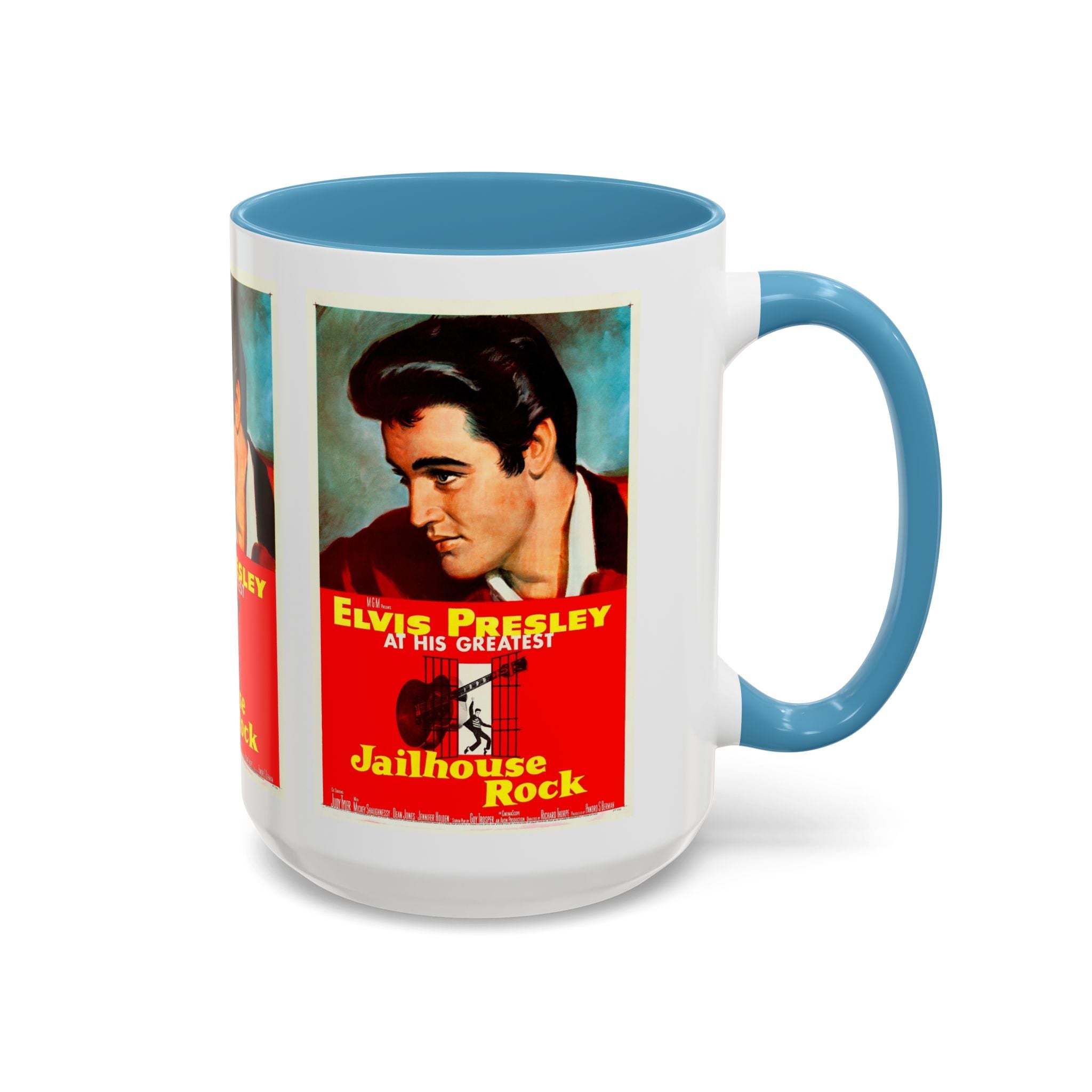 Cult Classic Movie Poster Art Accent Coffee Mug (11, 15oz) - Jailhouse Rock 1957 - POPvault