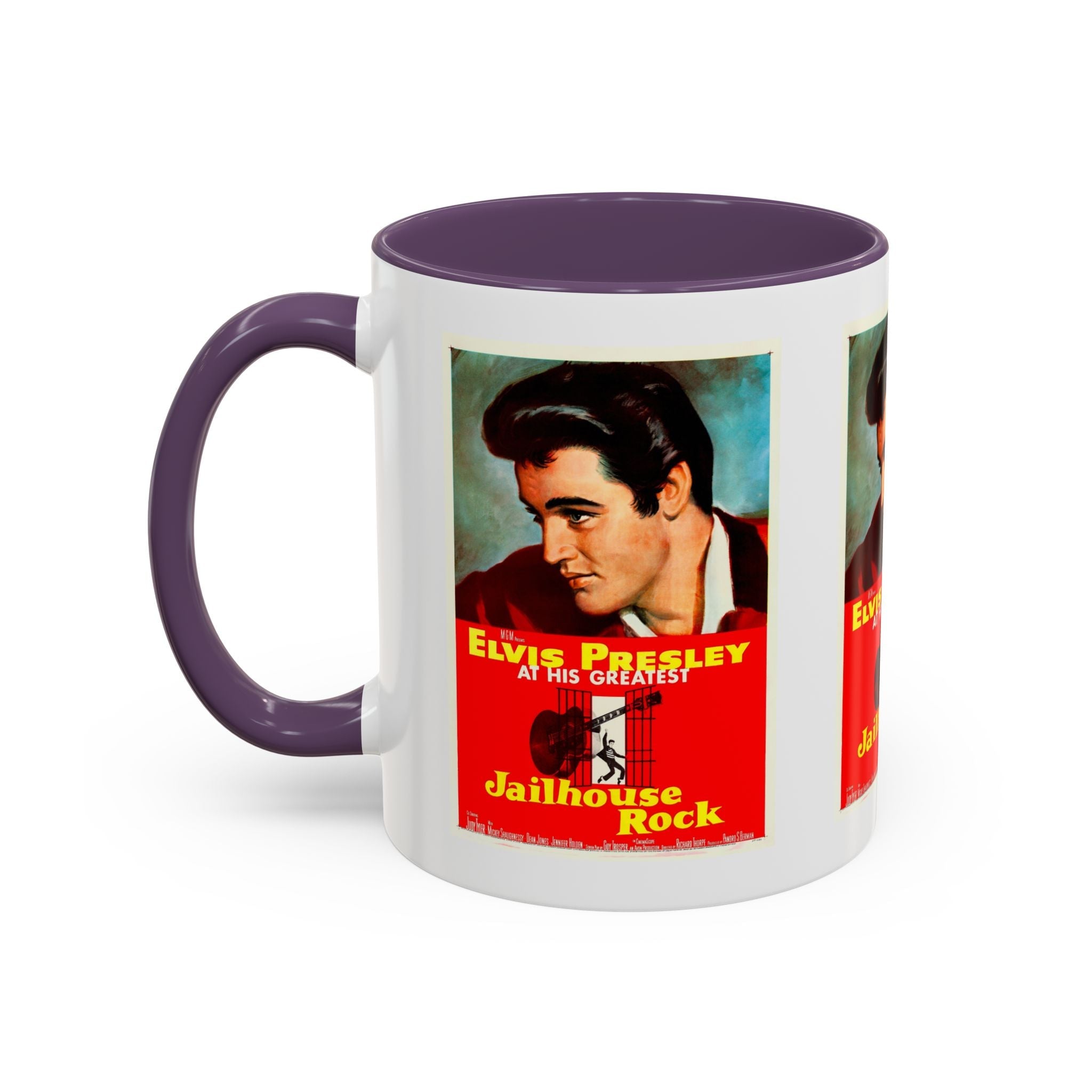 Cult Classic Movie Poster Art Accent Coffee Mug (11, 15oz) - Jailhouse Rock 1957 - POPvault