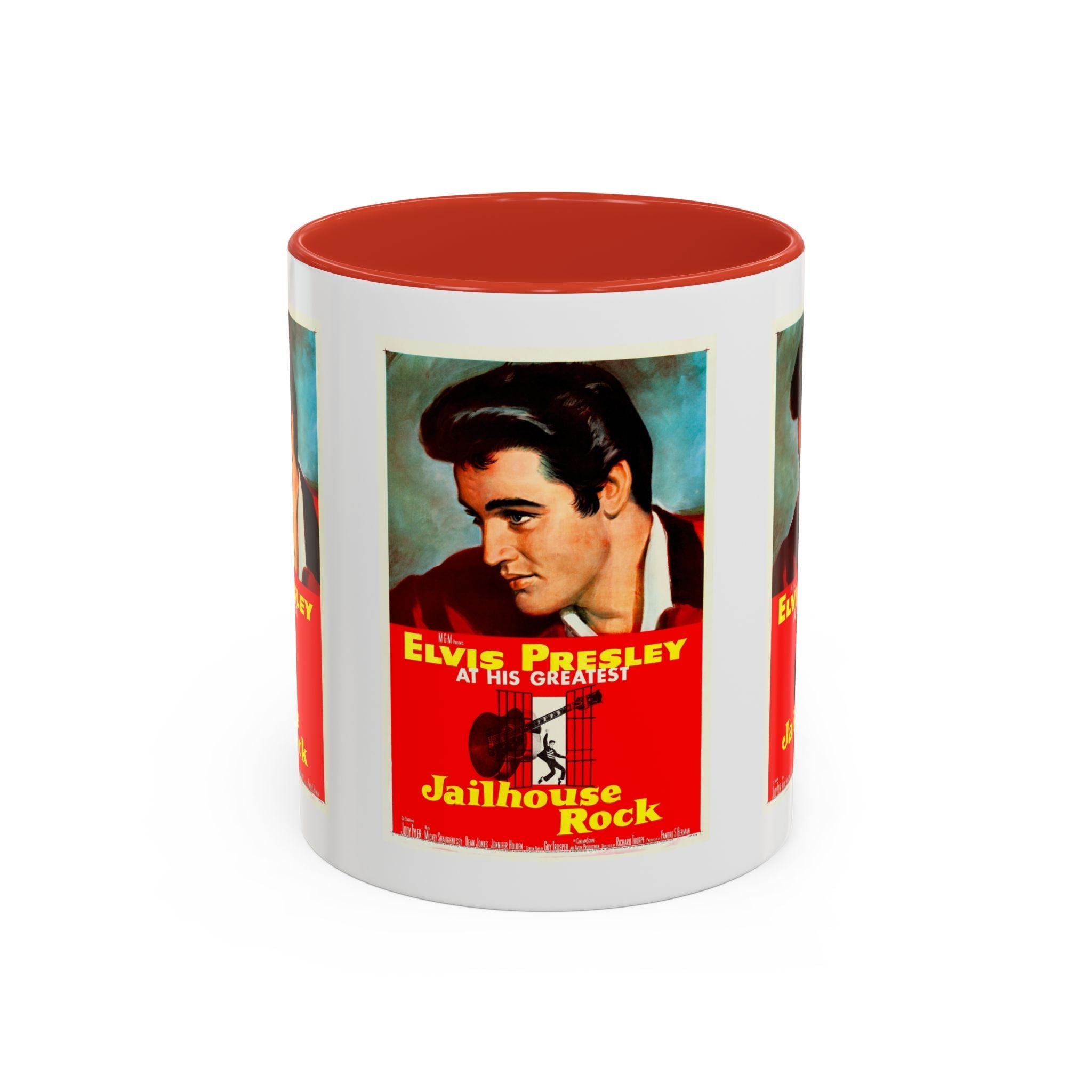 Cult Classic Movie Poster Art Accent Coffee Mug (11, 15oz) - Jailhouse Rock 1957 - POPvault