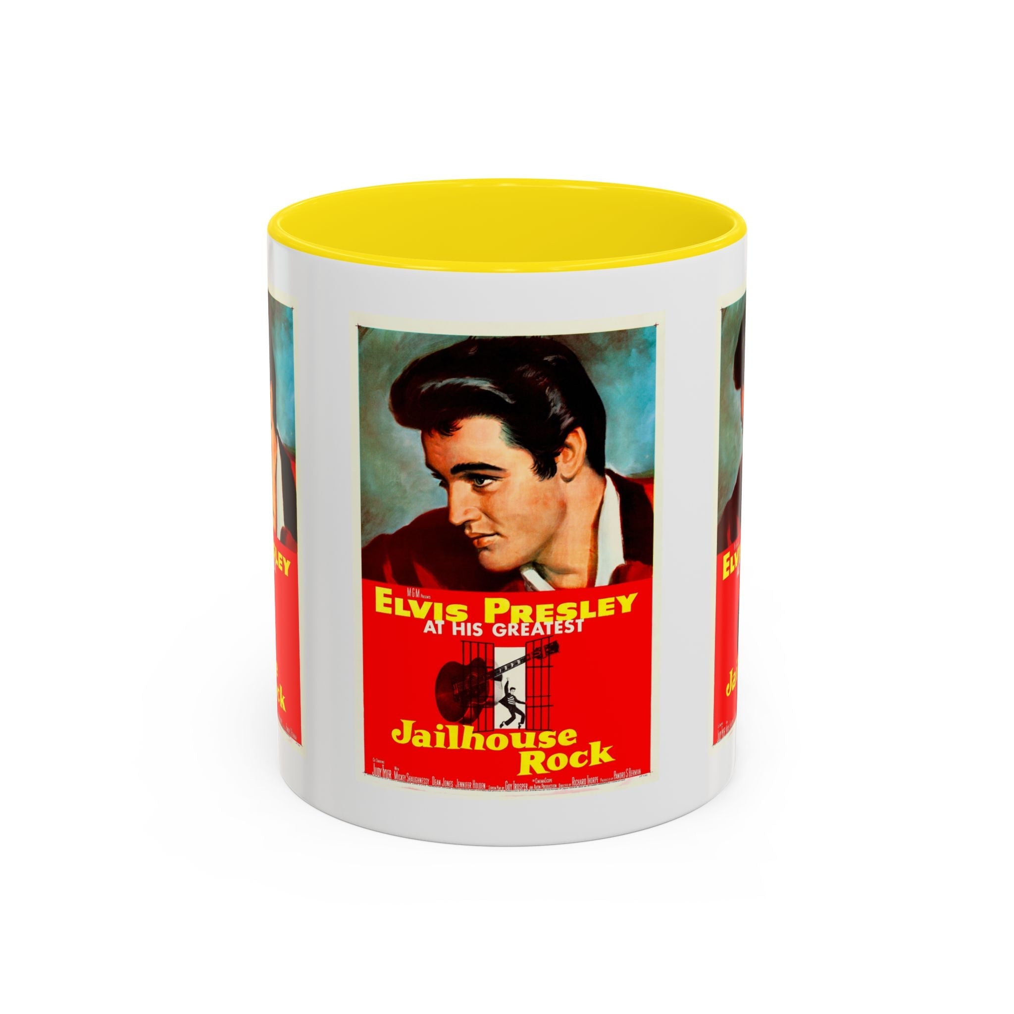 Cult Classic Movie Poster Art Accent Coffee Mug (11, 15oz) - Jailhouse Rock 1957 - POPvault