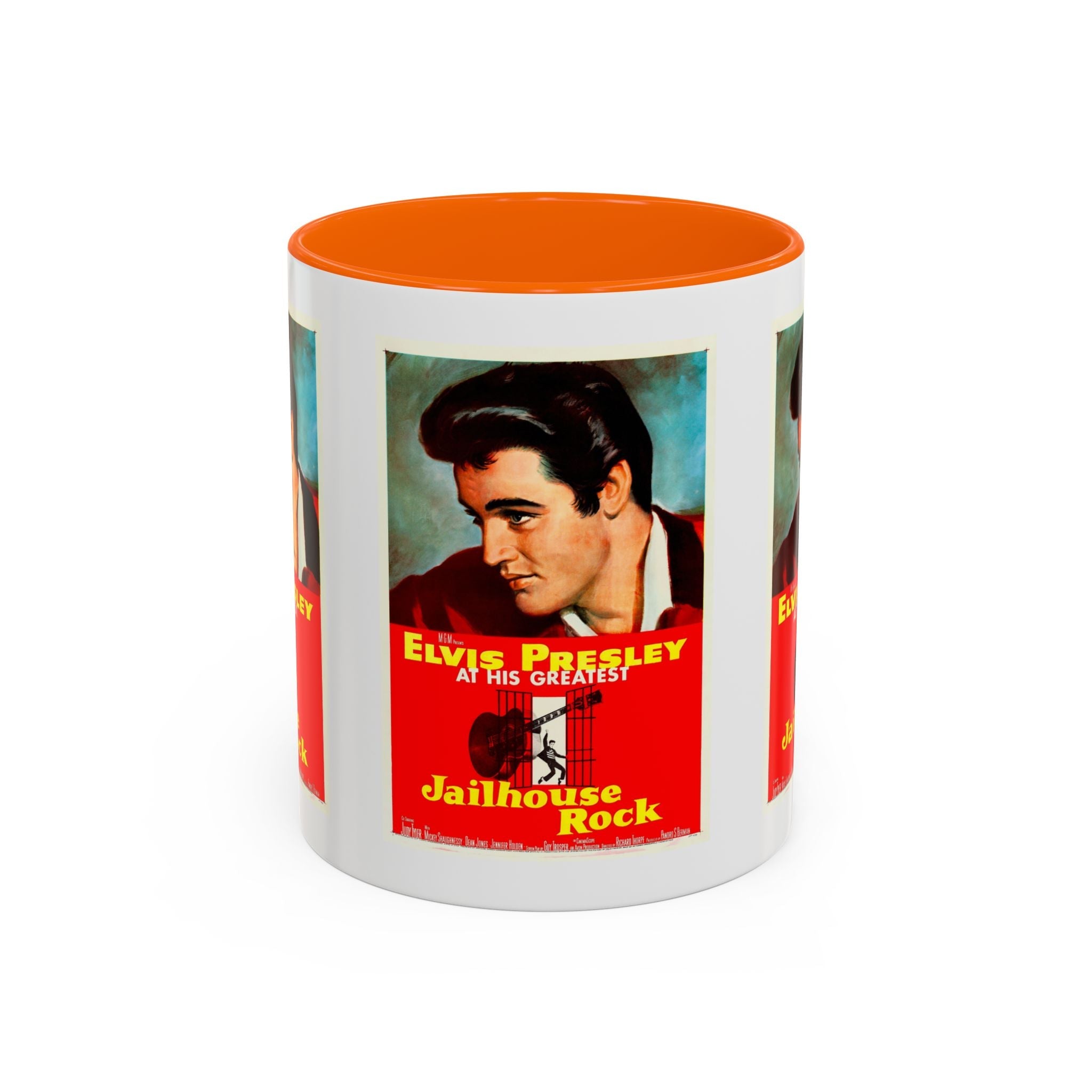 Cult Classic Movie Poster Art Accent Coffee Mug (11, 15oz) - Jailhouse Rock 1957 - POPvault