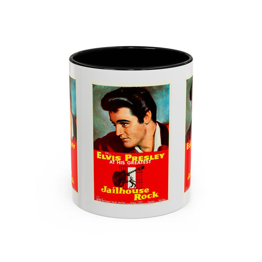 Cult Classic Movie Poster Art Accent Coffee Mug (11, 15oz) - Jailhouse Rock 1957 - Mug