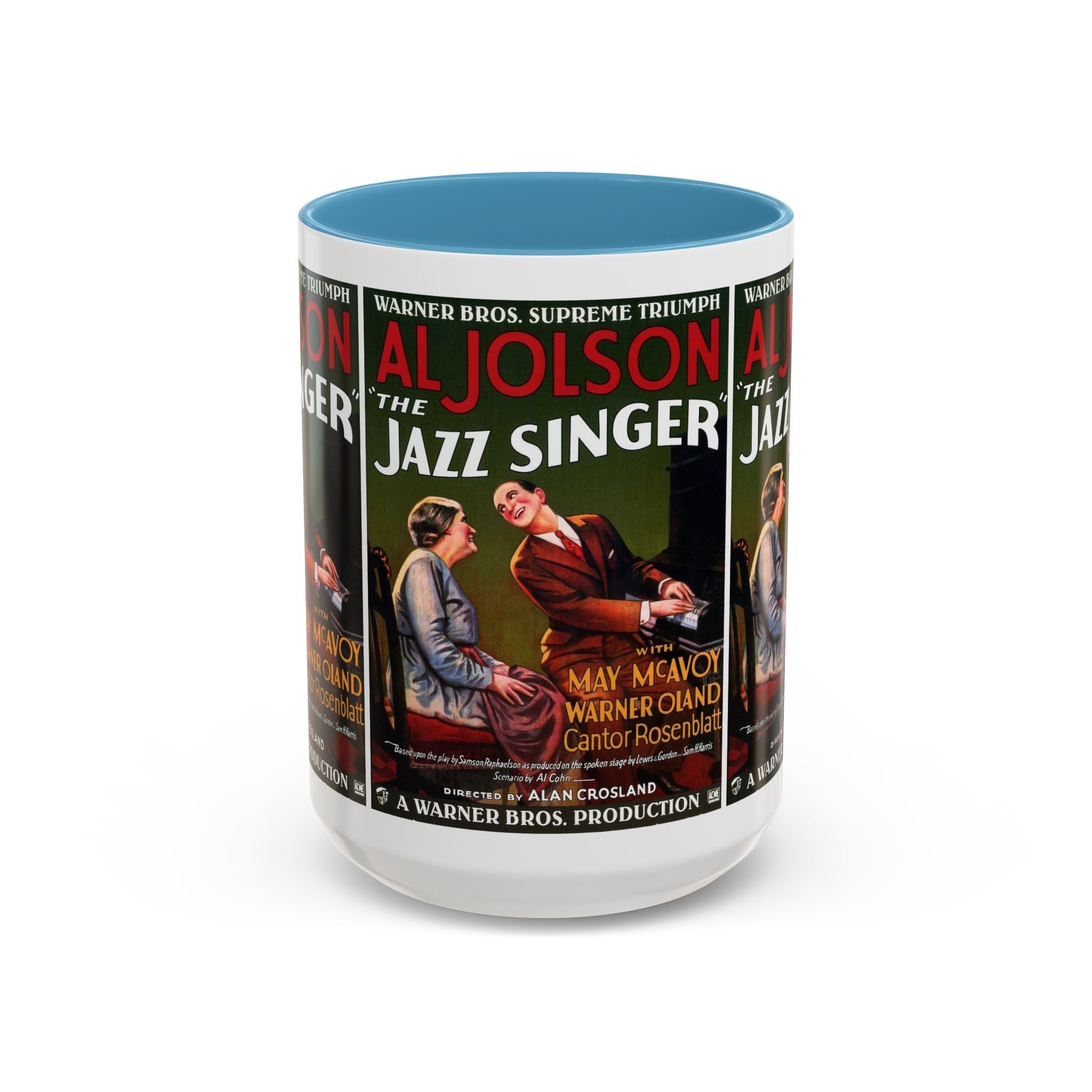 Cult Classic Movie Poster Art Accent Coffee Mug (11, 15oz) - Jazz Singer 1927 - POPvault