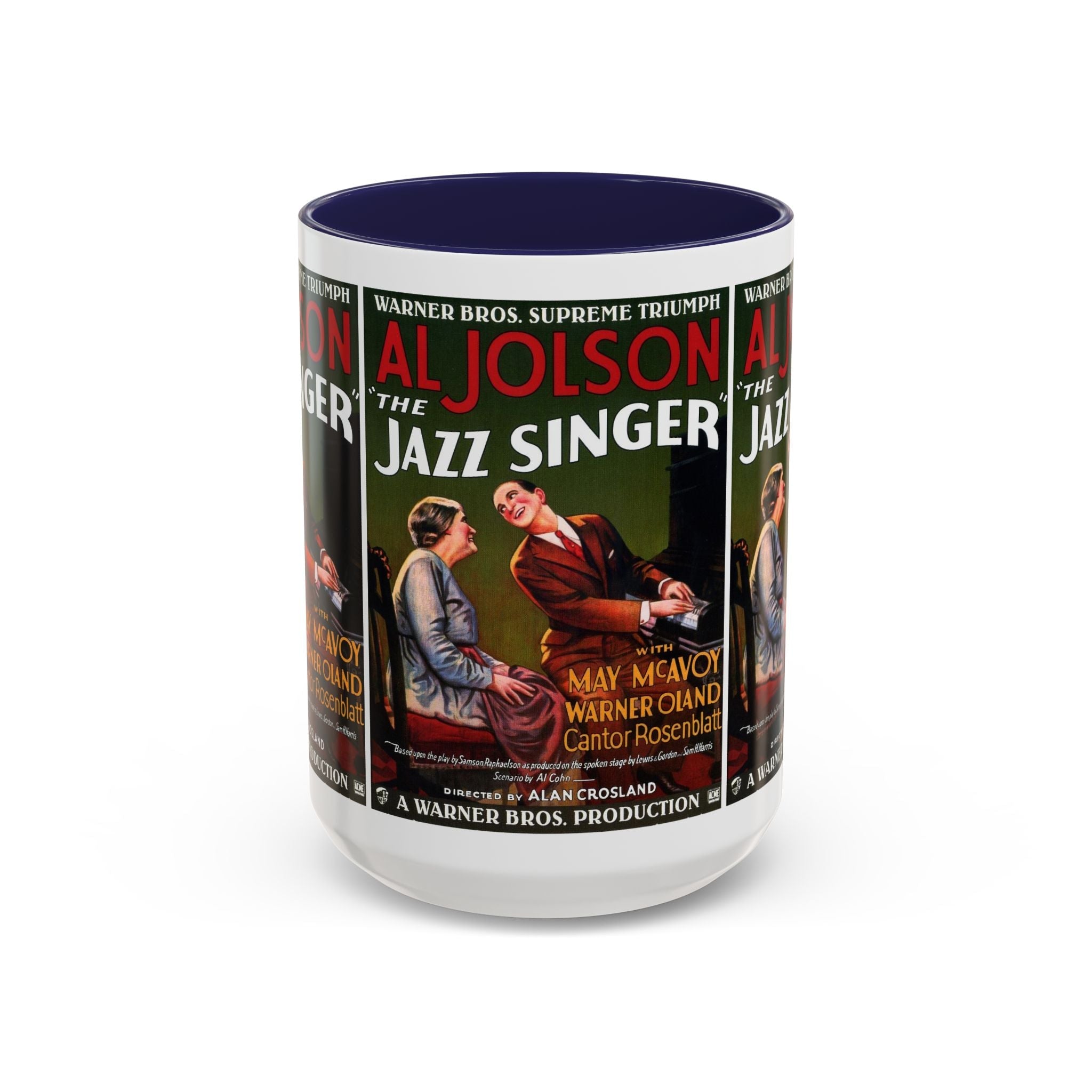 Cult Classic Movie Poster Art Accent Coffee Mug (11, 15oz) - Jazz Singer 1927 - POPvault