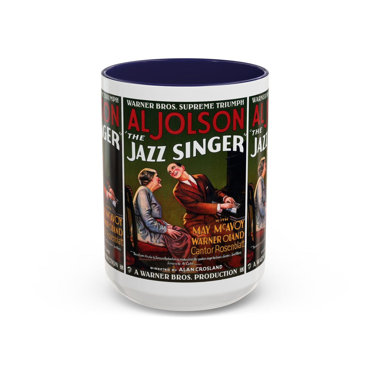 Cult Classic Movie Poster Art Accent Coffee Mug (11, 15oz) - Jazz Singer 1927 - Mug