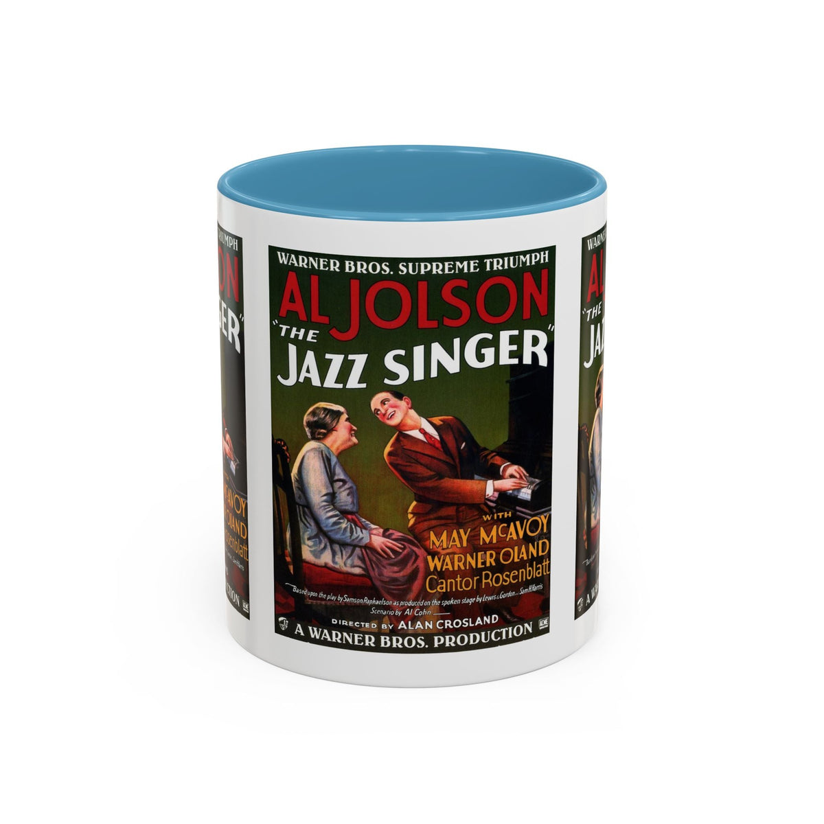 Cult Classic Movie Poster Art Accent Coffee Mug (11, 15oz) - Jazz Singer 1927 - Mug