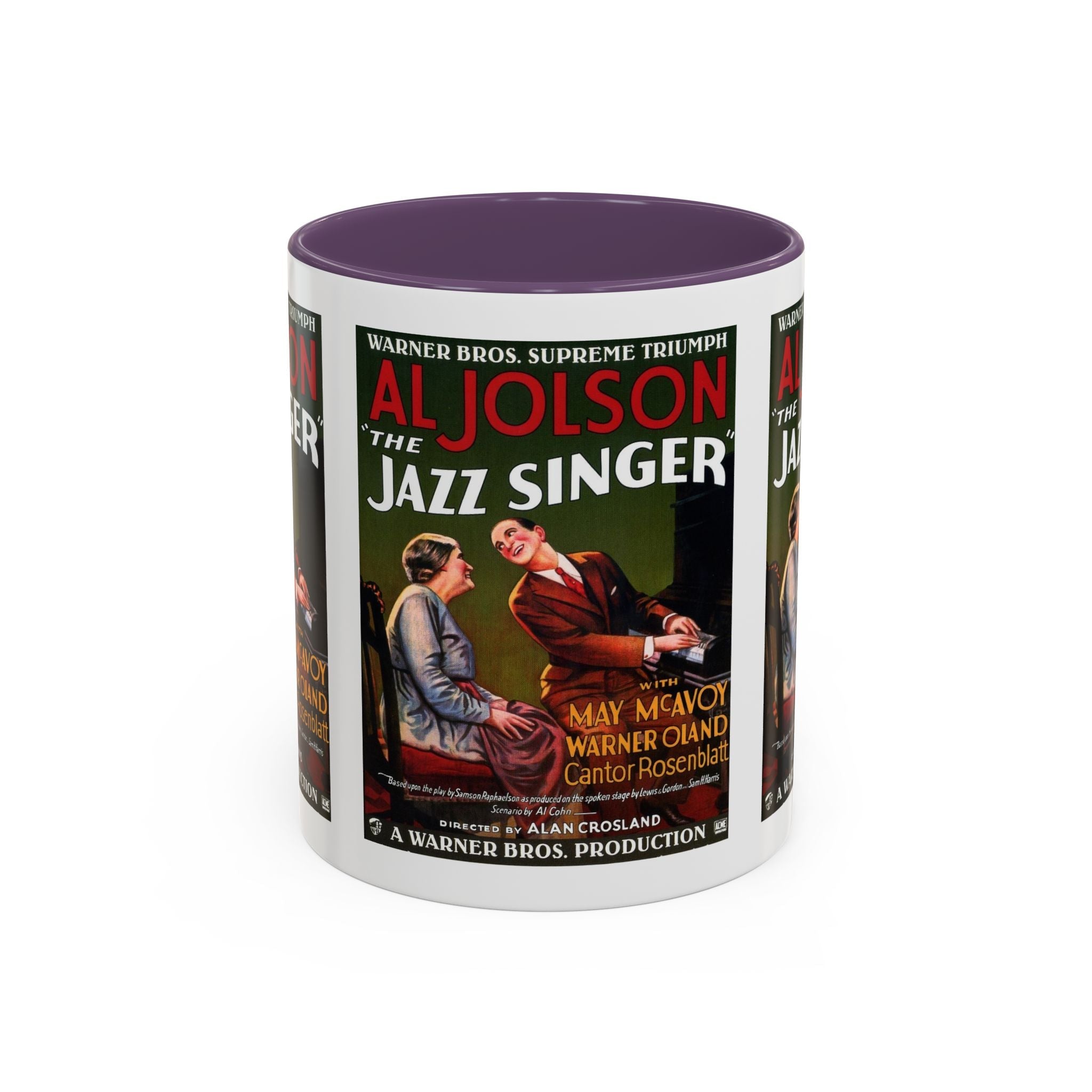 Cult Classic Movie Poster Art Accent Coffee Mug (11, 15oz) - Jazz Singer 1927 - POPvault