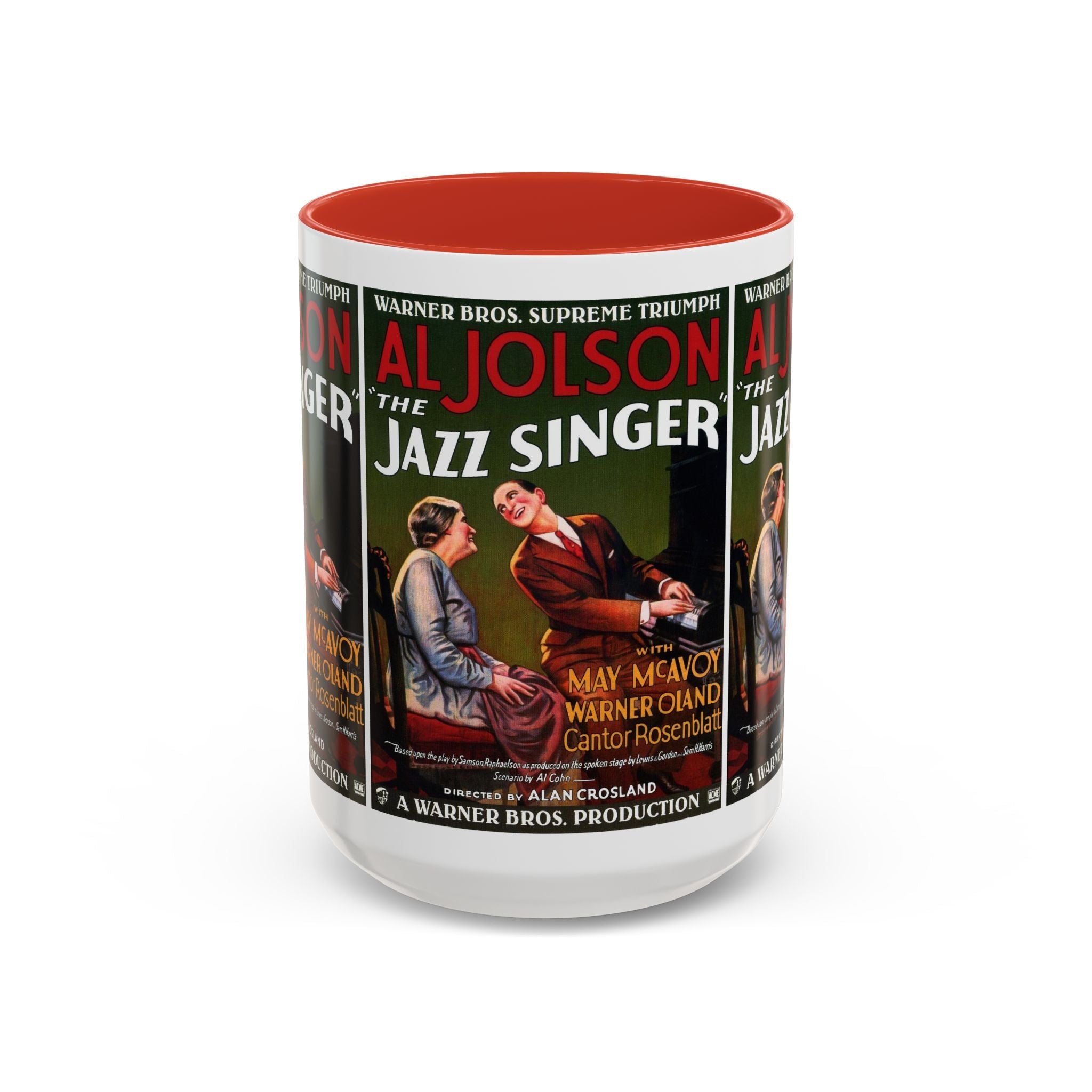 Cult Classic Movie Poster Art Accent Coffee Mug (11, 15oz) - Jazz Singer 1927 - POPvault