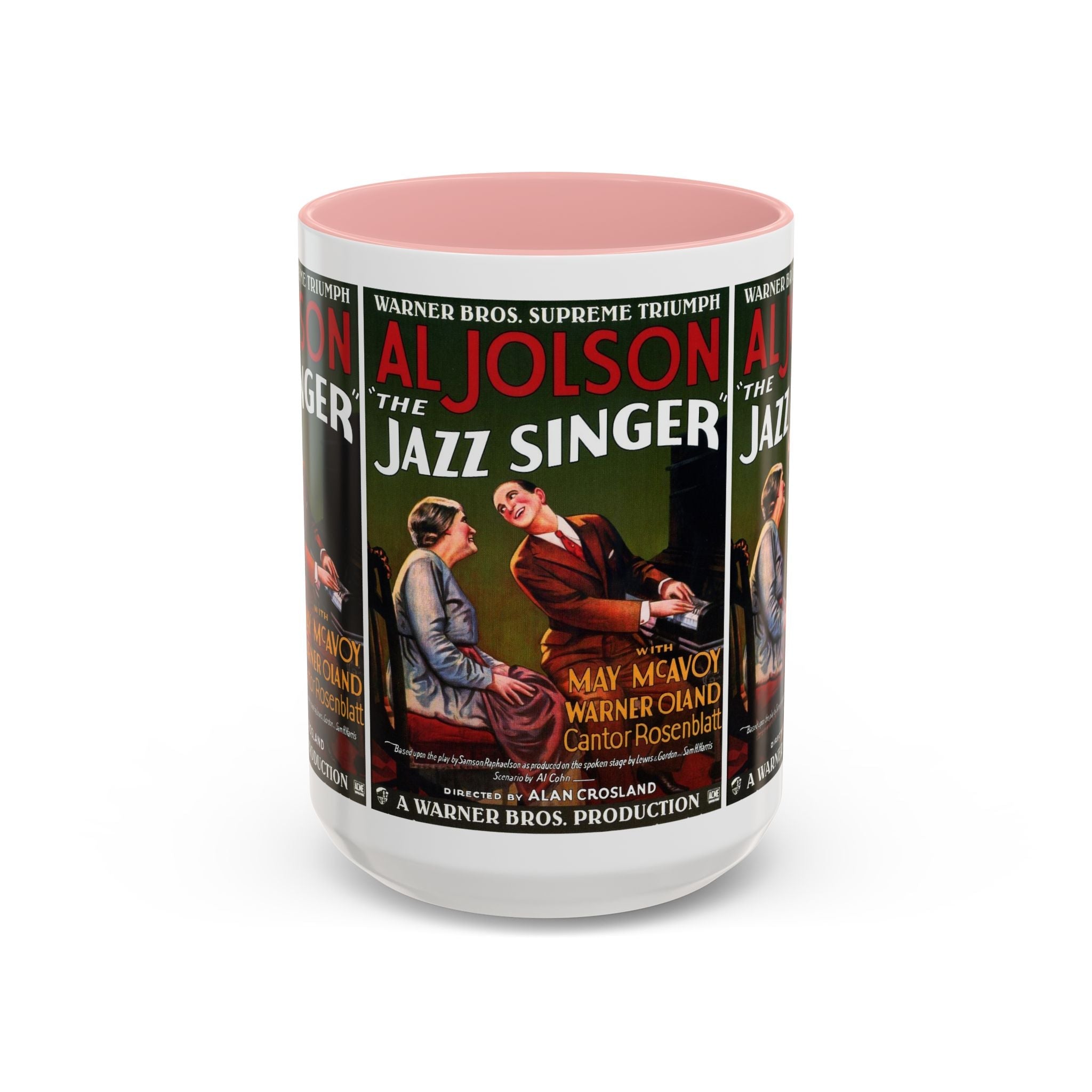 Cult Classic Movie Poster Art Accent Coffee Mug (11, 15oz) - Jazz Singer 1927 - POPvault