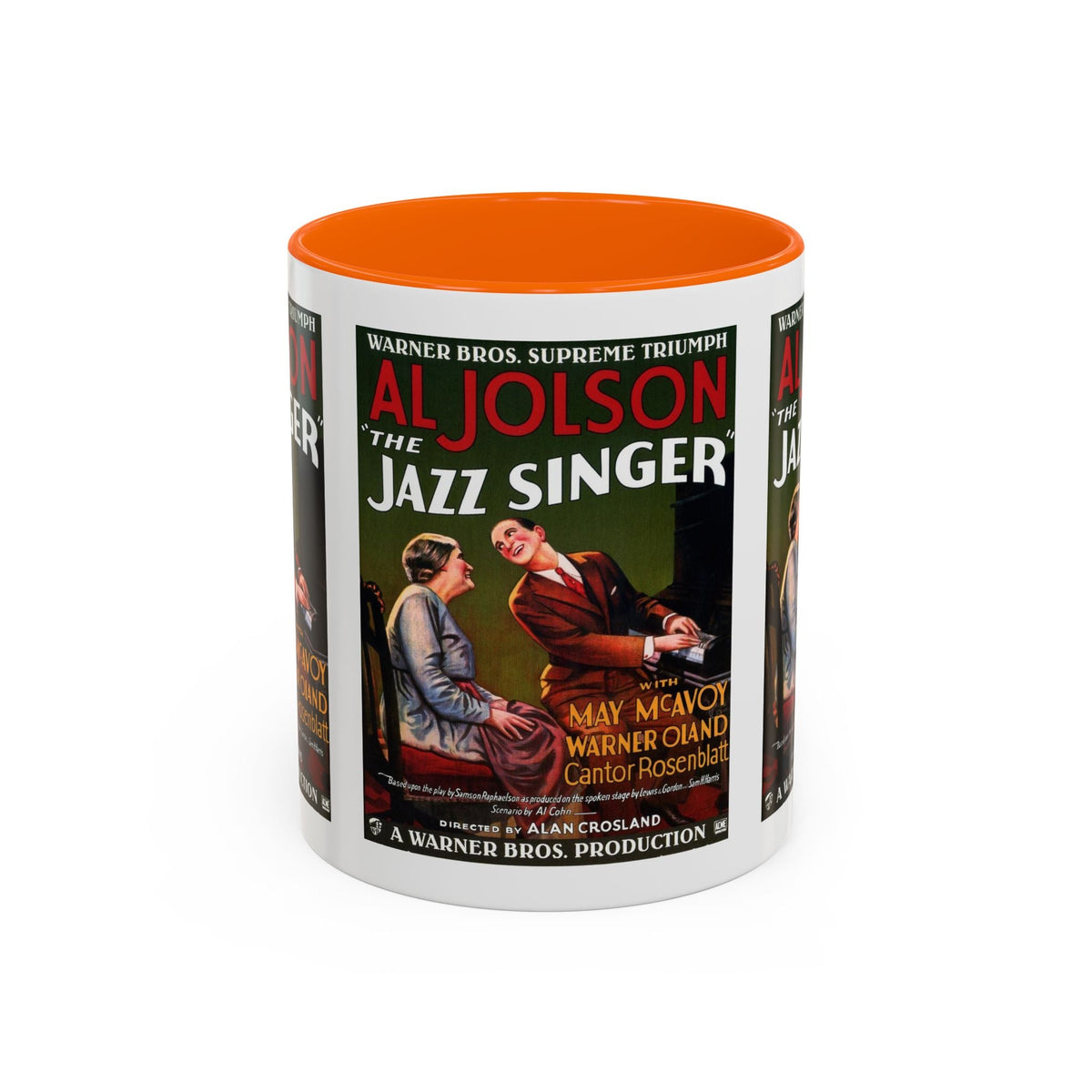 Cult Classic Movie Poster Art Accent Coffee Mug (11, 15oz) - Jazz Singer 1927 - Mug