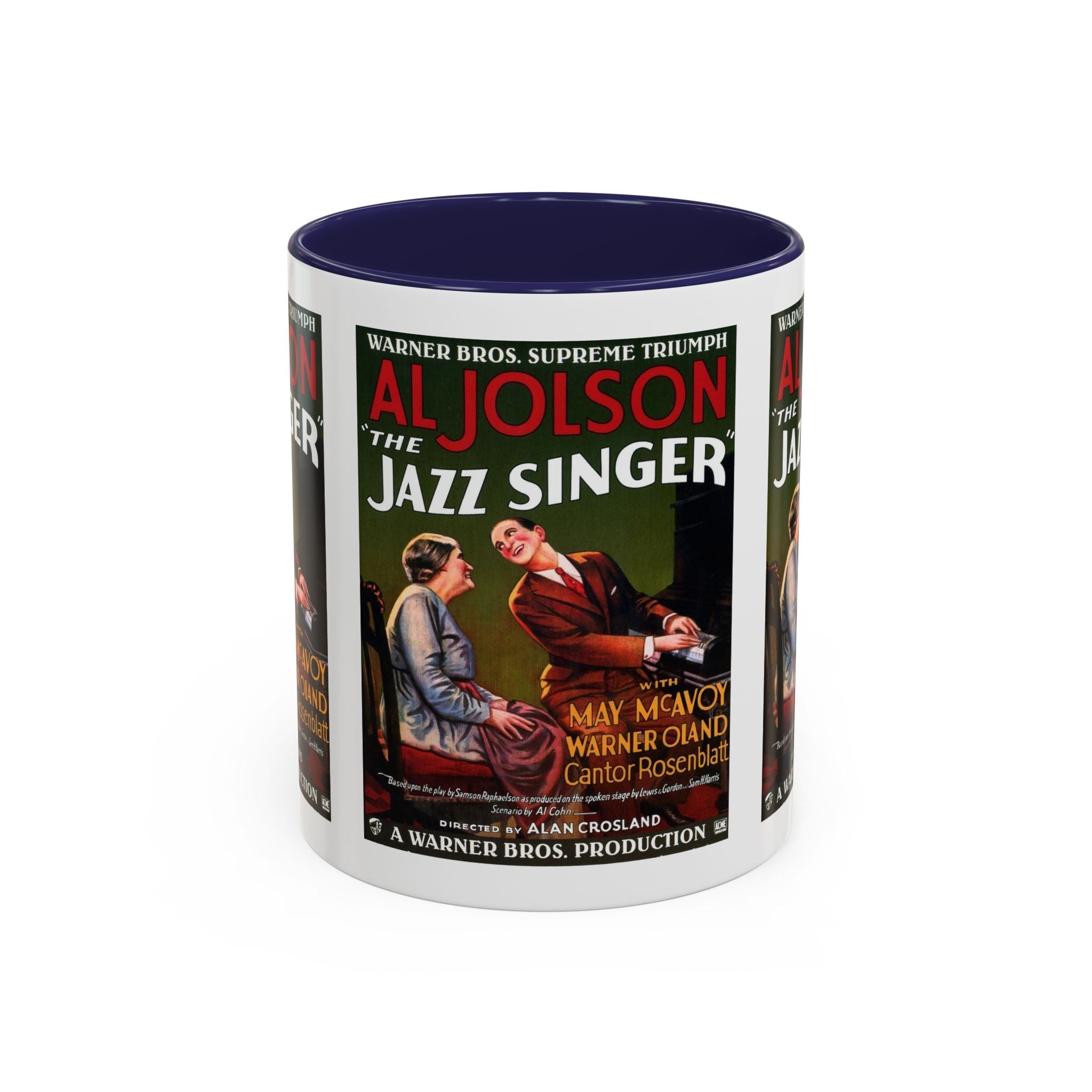 Cult Classic Movie Poster Art Accent Coffee Mug (11, 15oz) - Jazz Singer 1927 - POPvault