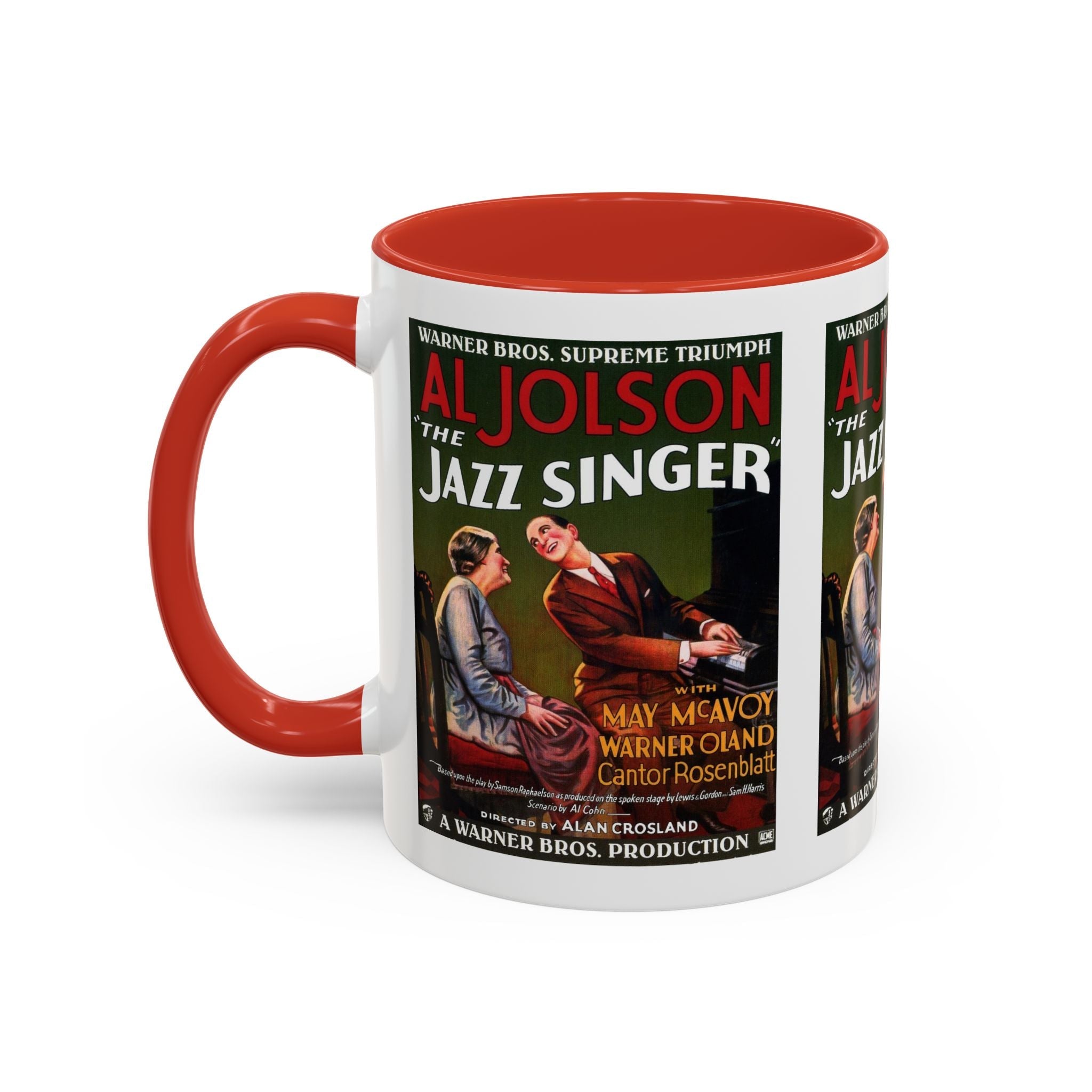 Cult Classic Movie Poster Art Accent Coffee Mug (11, 15oz) - Jazz Singer 1927 - POPvault