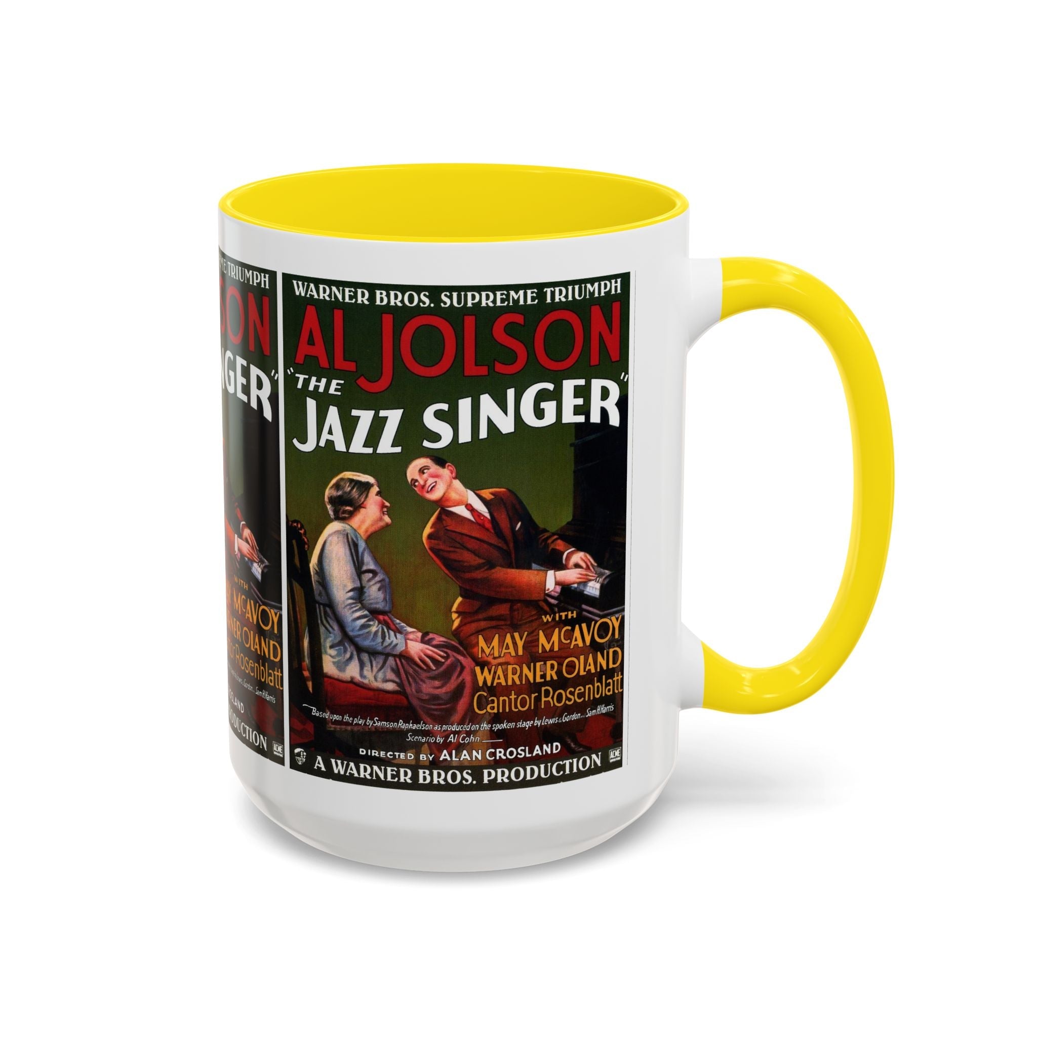 Cult Classic Movie Poster Art Accent Coffee Mug (11, 15oz) - Jazz Singer 1927 - POPvault