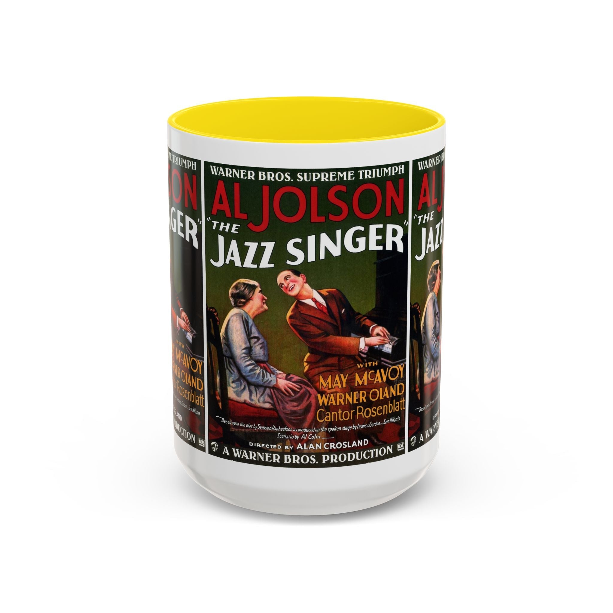 Cult Classic Movie Poster Art Accent Coffee Mug (11, 15oz) - Jazz Singer 1927 - POPvault