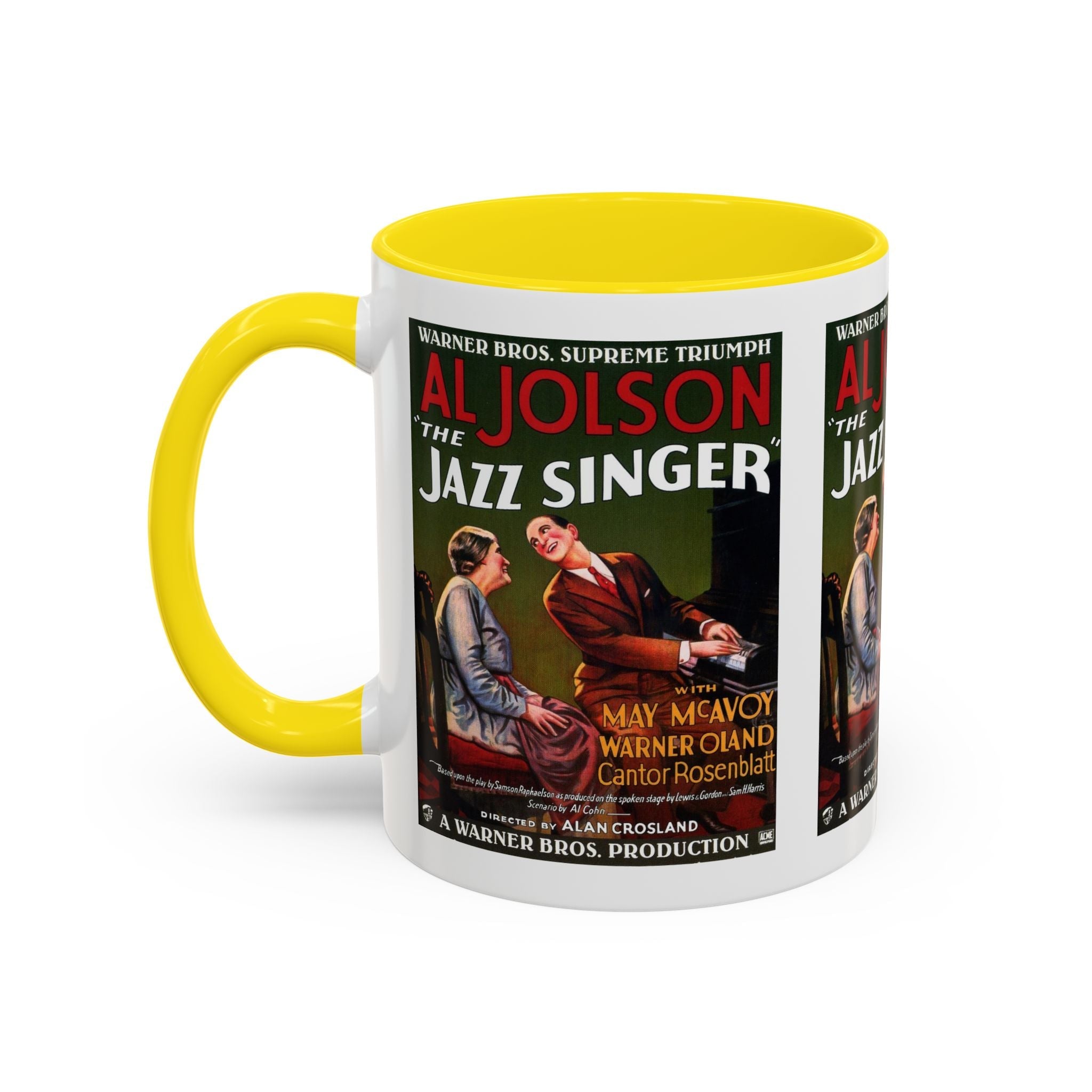 Cult Classic Movie Poster Art Accent Coffee Mug (11, 15oz) - Jazz Singer 1927 - POPvault