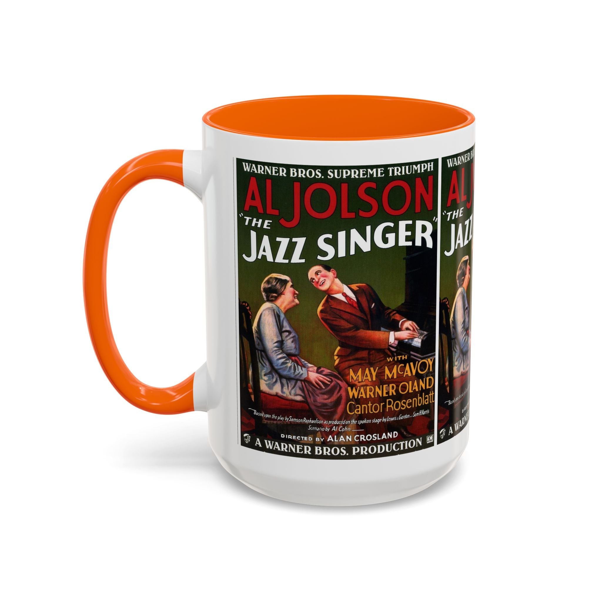 Cult Classic Movie Poster Art Accent Coffee Mug (11, 15oz) - Jazz Singer 1927 - POPvault