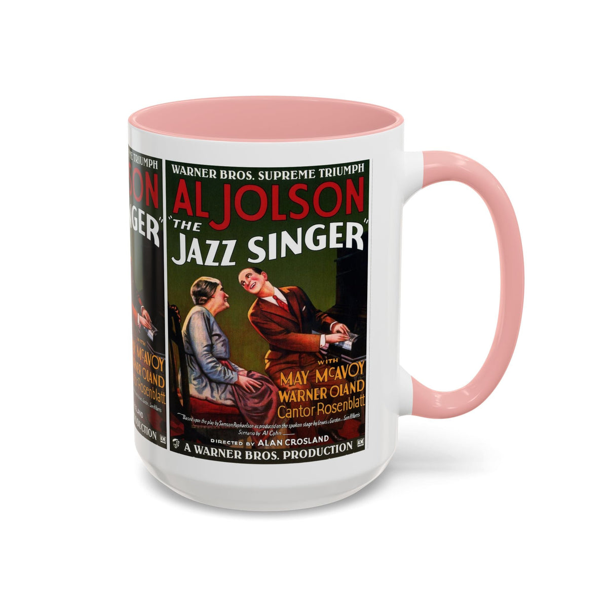 Cult Classic Movie Poster Art Accent Coffee Mug (11, 15oz) - Jazz Singer 1927 - Mug