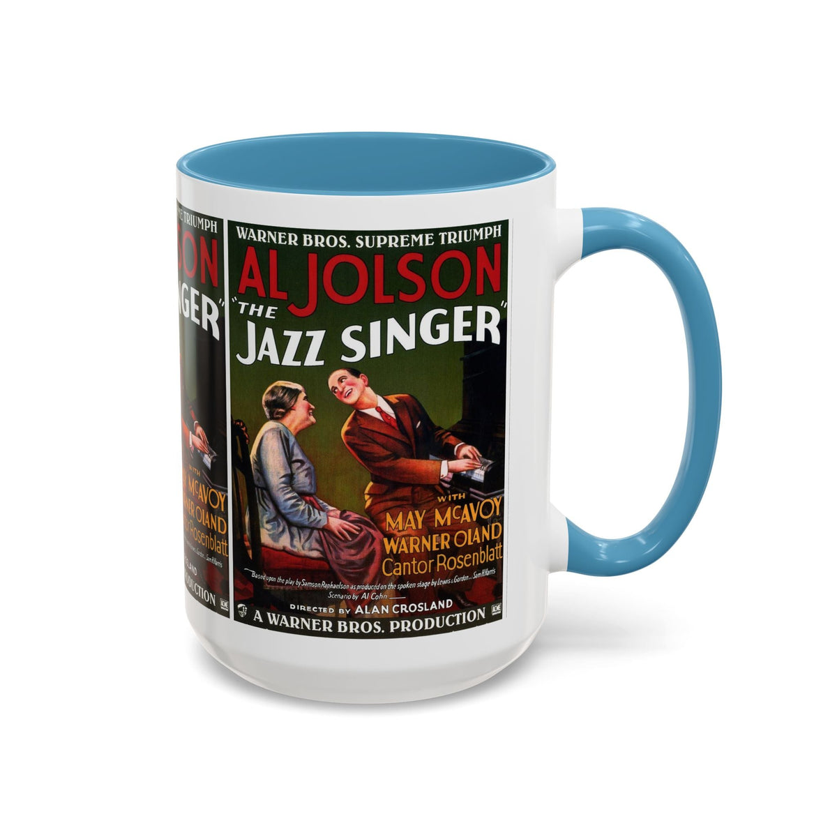 Cult Classic Movie Poster Art Accent Coffee Mug (11, 15oz) - Jazz Singer 1927 - Mug