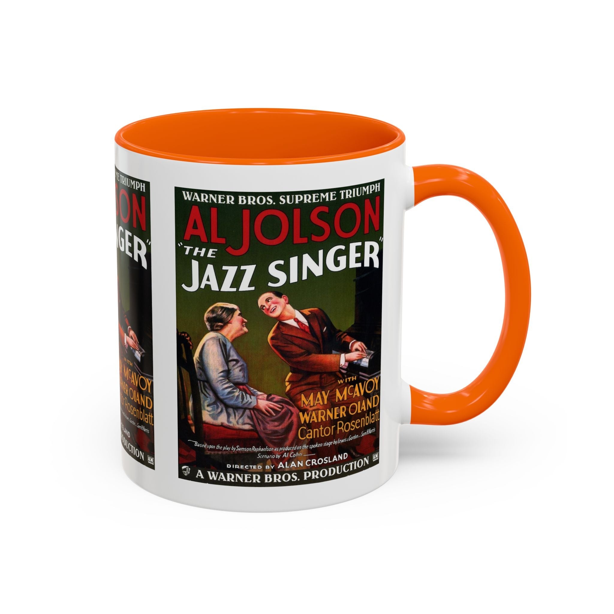 Cult Classic Movie Poster Art Accent Coffee Mug (11, 15oz) - Jazz Singer 1927 - POPvault