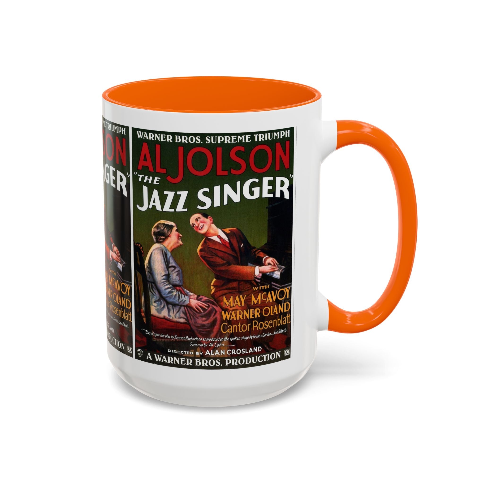 Cult Classic Movie Poster Art Accent Coffee Mug (11, 15oz) - Jazz Singer 1927 - POPvault