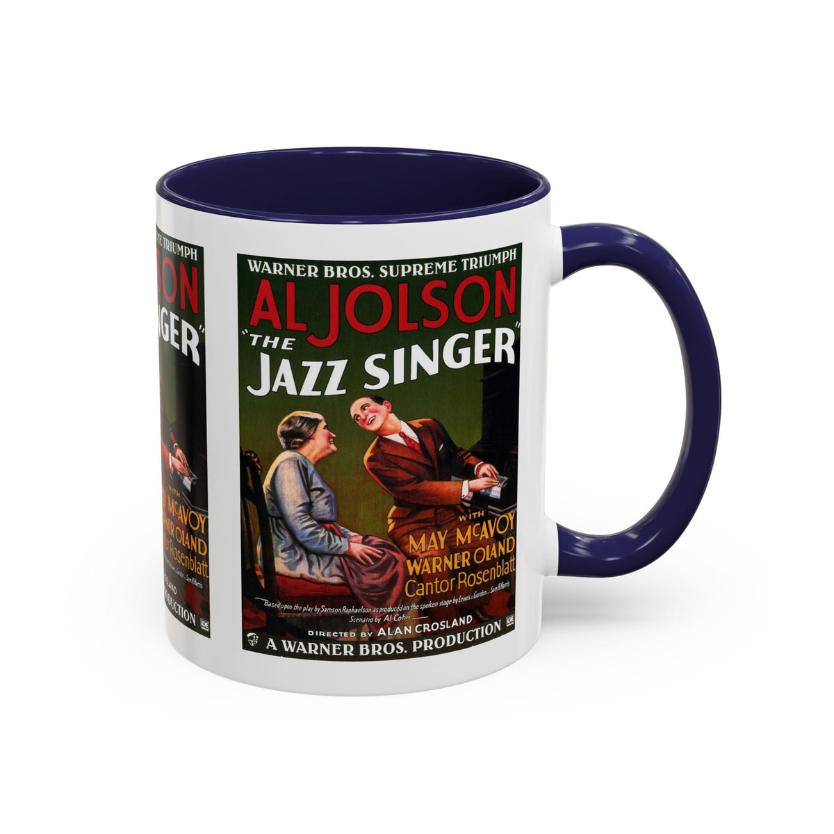 Cult Classic Movie Poster Art Accent Coffee Mug (11, 15oz) - Jazz Singer 1927 - Mug
