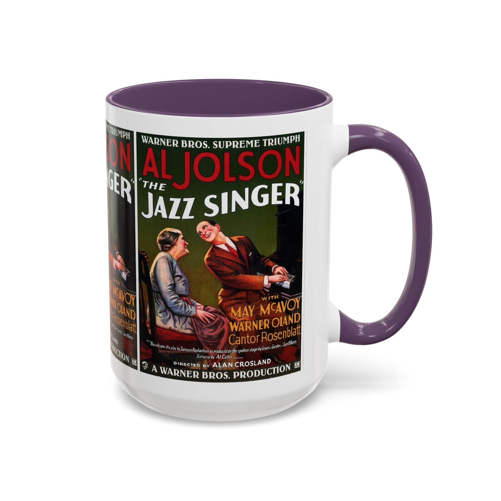 Cult Classic Movie Poster Art Accent Coffee Mug (11, 15oz) - Jazz Singer 1927 - POPvault