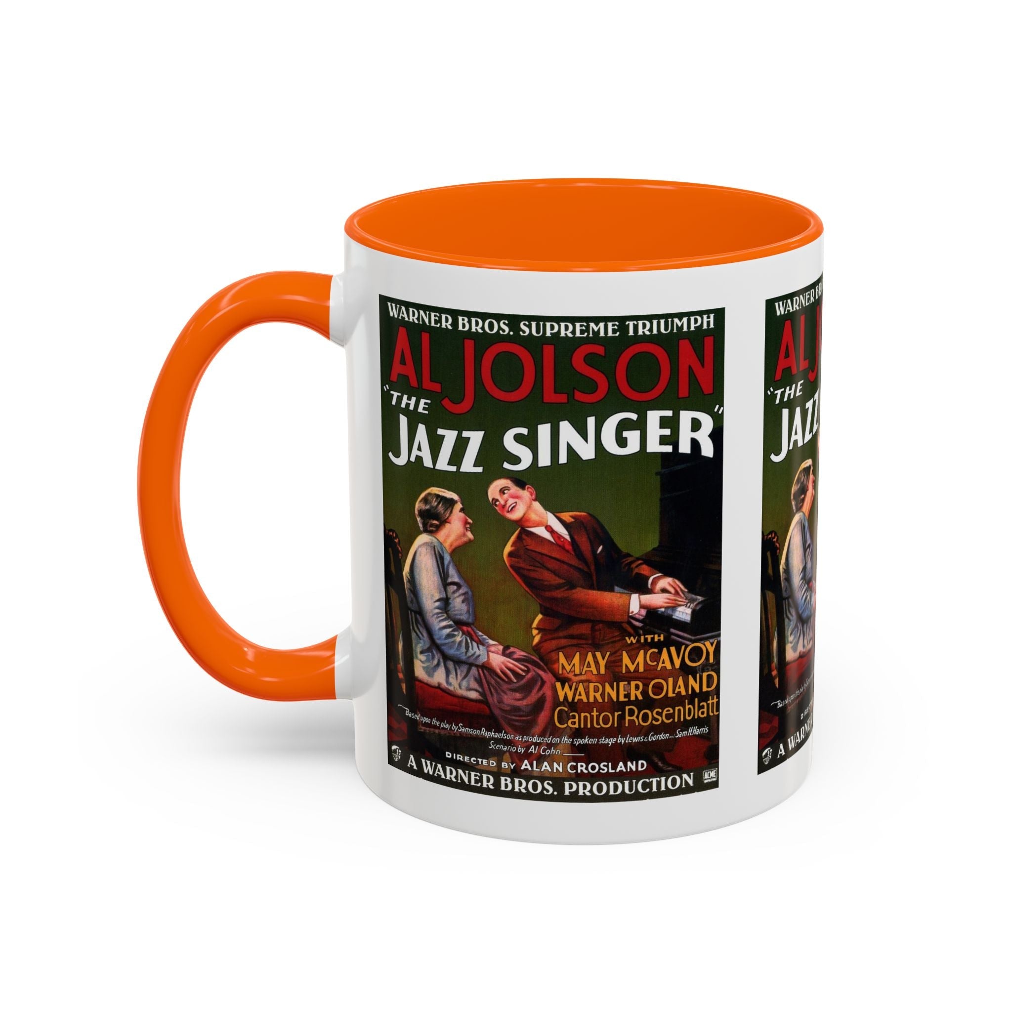 Cult Classic Movie Poster Art Accent Coffee Mug (11, 15oz) - Jazz Singer 1927 - POPvault