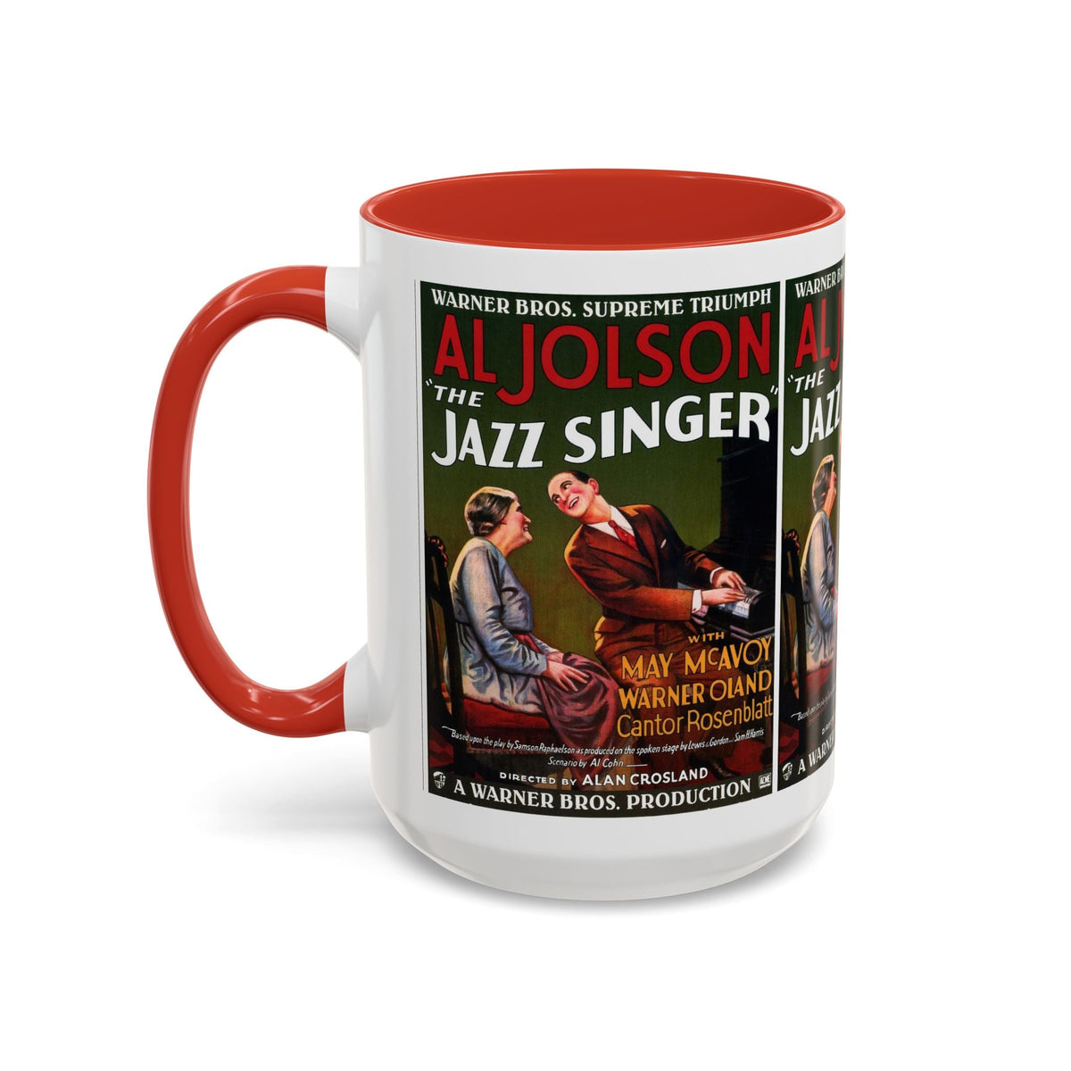Cult Classic Movie Poster Art Accent Coffee Mug (11, 15oz) - Jazz Singer 1927 - Mug