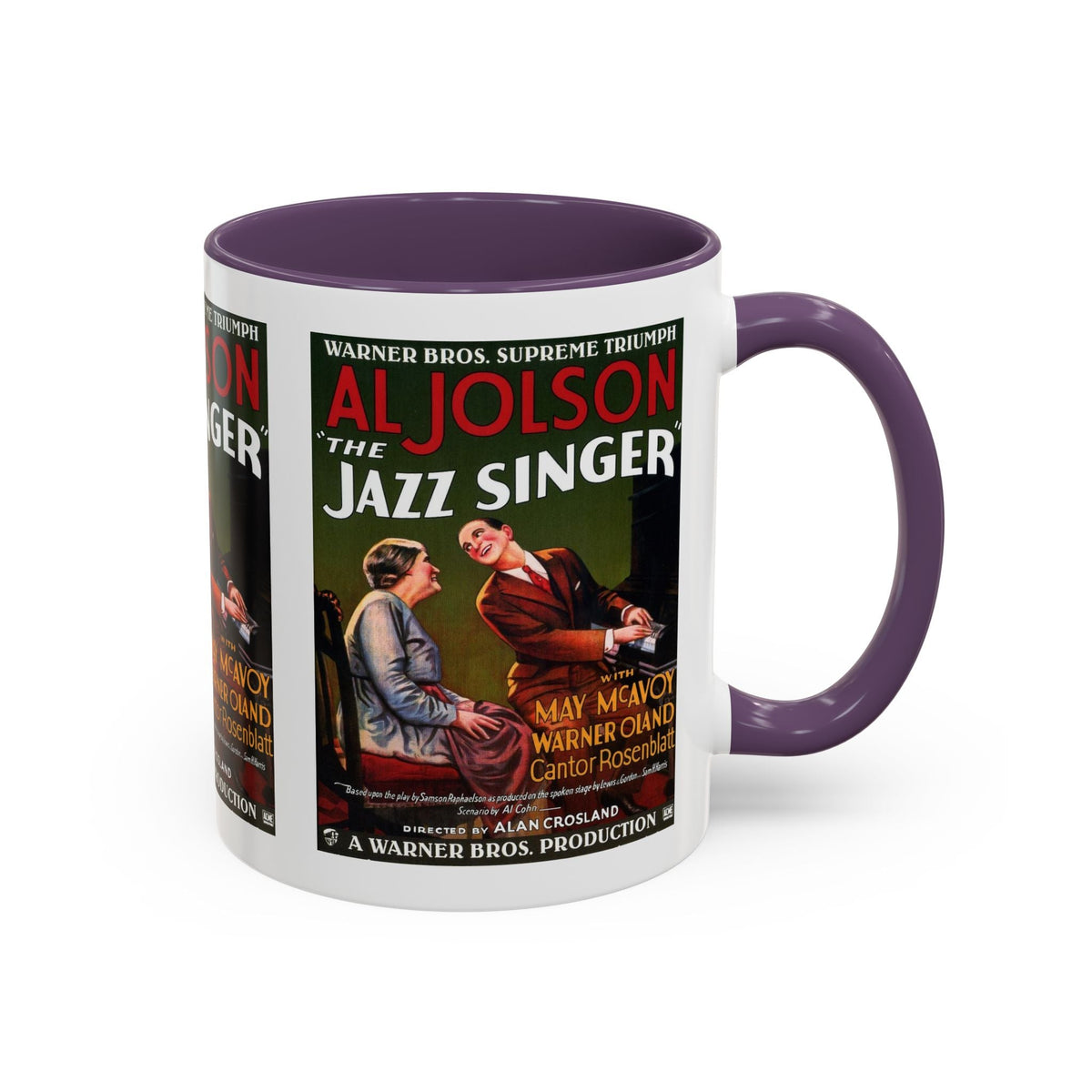 Cult Classic Movie Poster Art Accent Coffee Mug (11, 15oz) - Jazz Singer 1927 - Mug