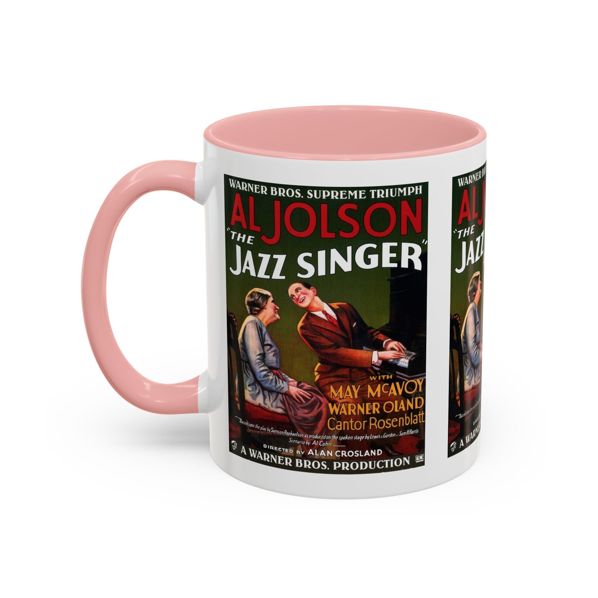 Cult Classic Movie Poster Art Accent Coffee Mug (11, 15oz) - Jazz Singer 1927 - POPvault