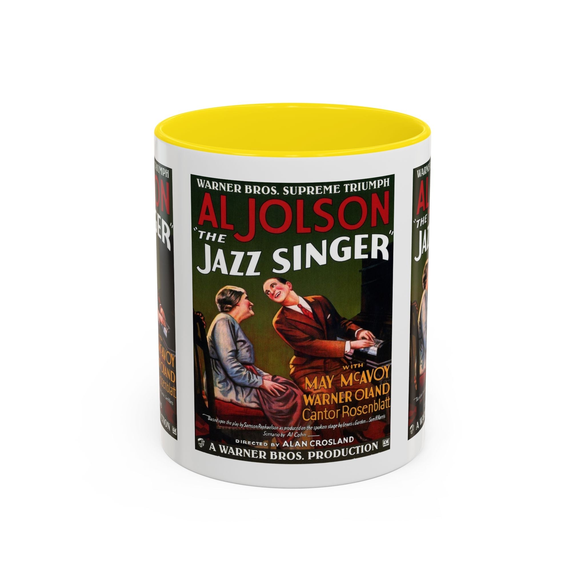 Cult Classic Movie Poster Art Accent Coffee Mug (11, 15oz) - Jazz Singer 1927 - POPvault