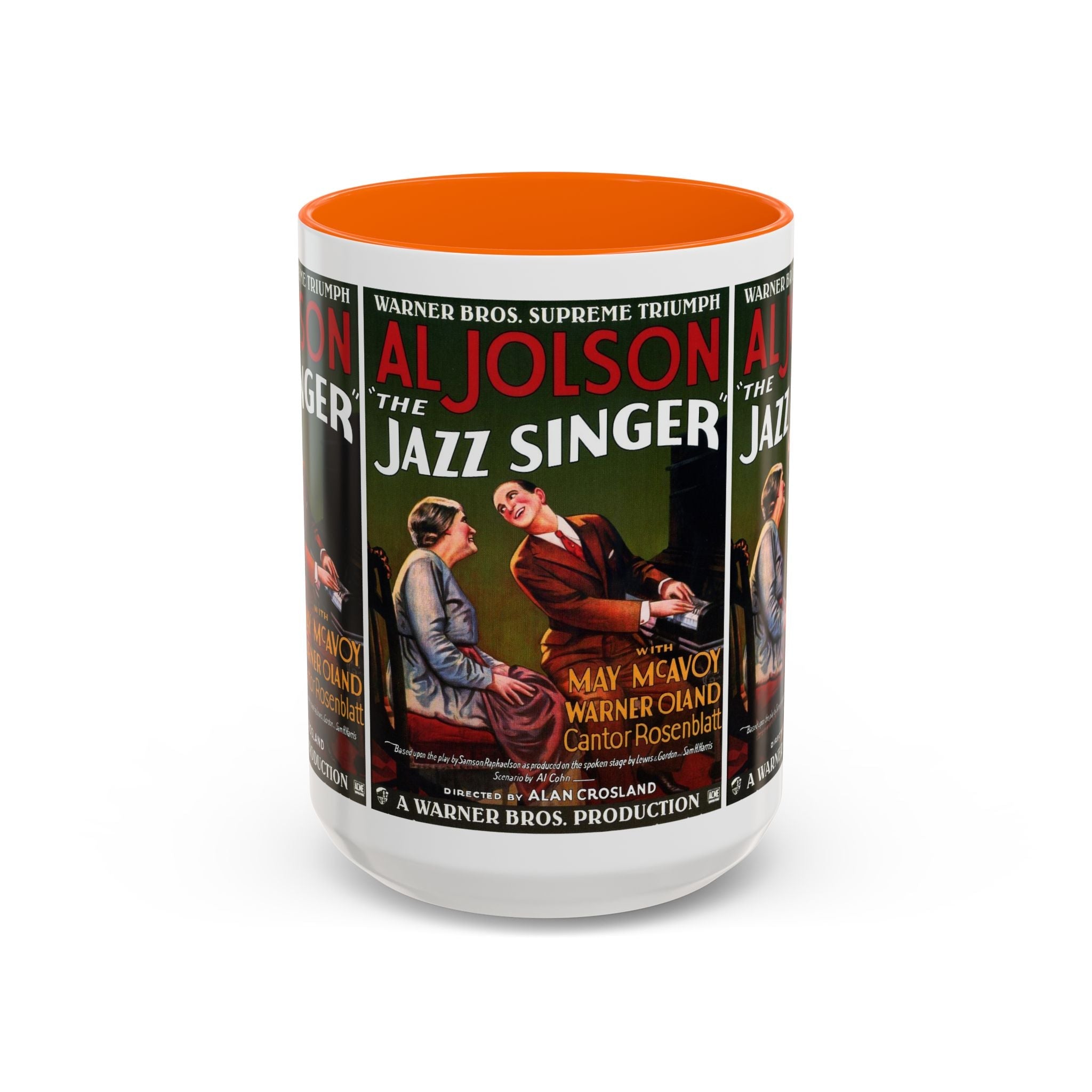 Cult Classic Movie Poster Art Accent Coffee Mug (11, 15oz) - Jazz Singer 1927 - POPvault