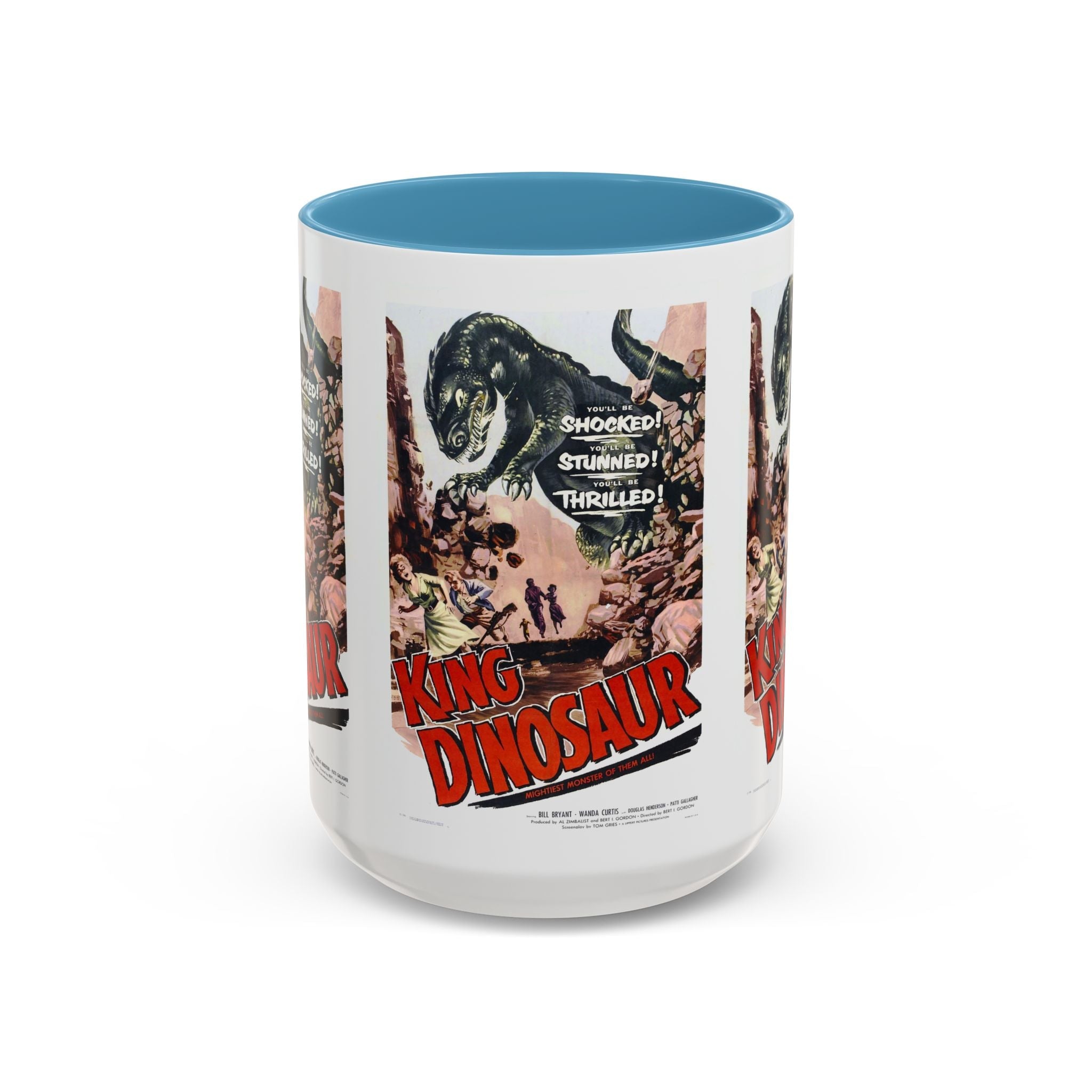 Cult Classic Movie Poster Art Accent Coffee Mug (11, 15oz) - King Dinosaur 1955 - POPvault